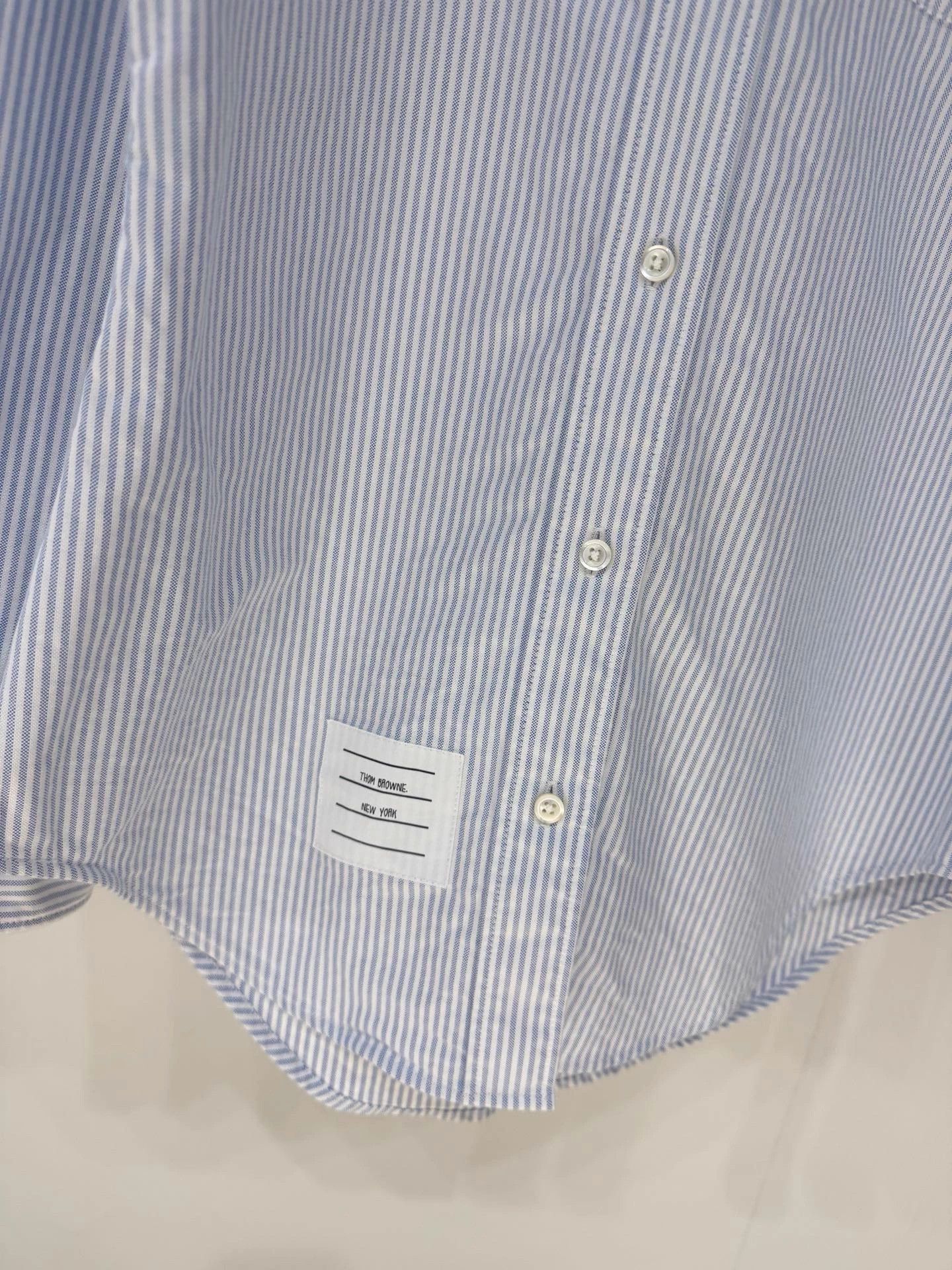 Thom Browne Thom Browne Blue Stripe Shirt 38 MINT Preppy Size S / US 4 / IT 40 - 3 Thumbnail