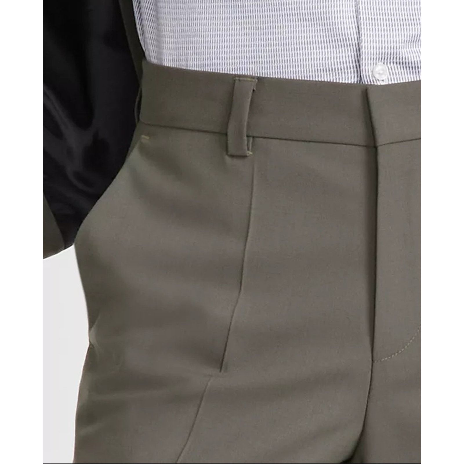 Hugo Boss Hugo Boss Men's Dark Beige Wool Blend Dress Pants Size 30R Size US 30 / EU 46 - 3 Thumbnail