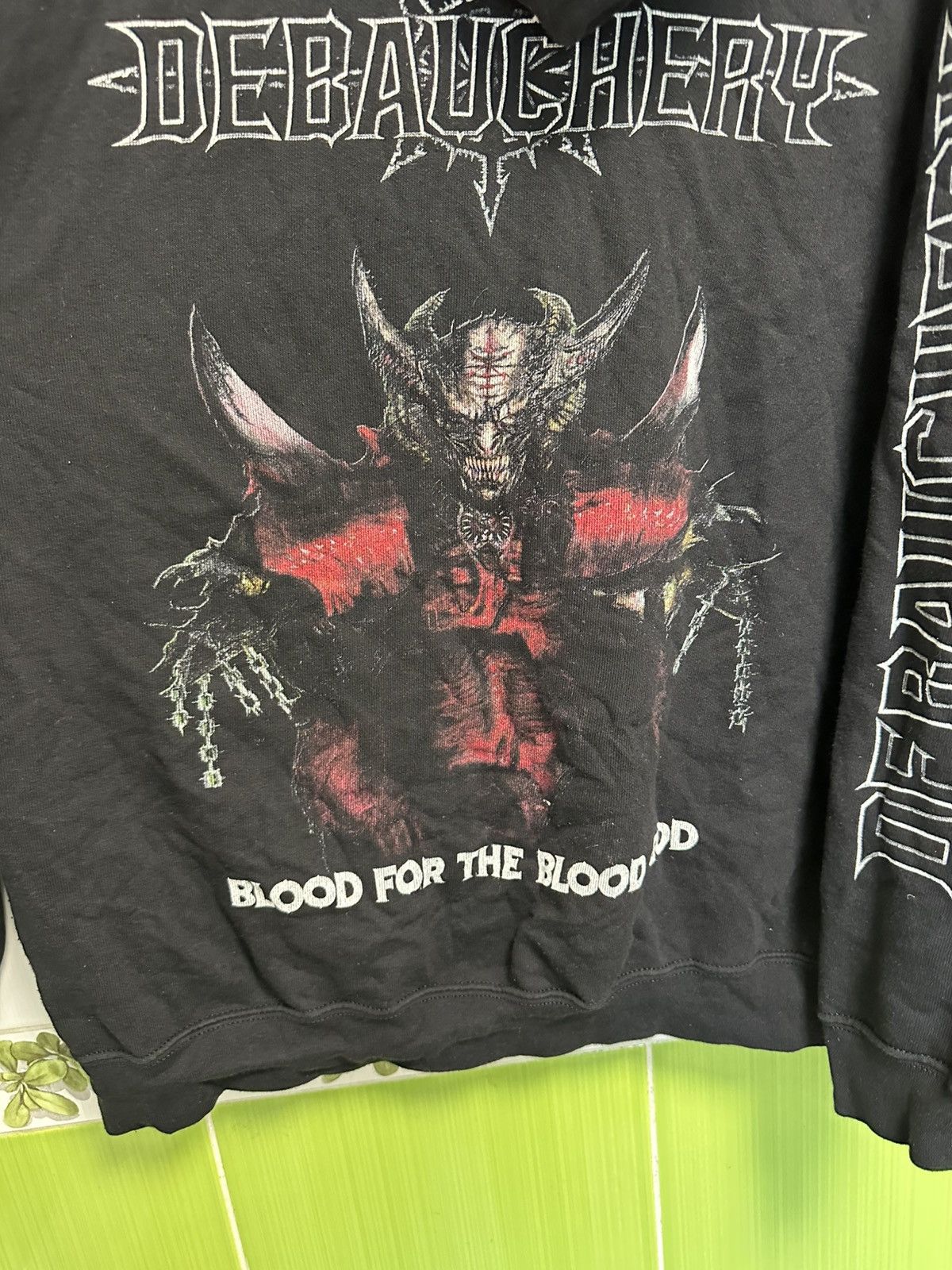 Band Tees × Vintage Men's hoodie Debauchery - Blood for the Blood God size XXL Size US XXL / EU 58 / 5 - 8 Thumbnail