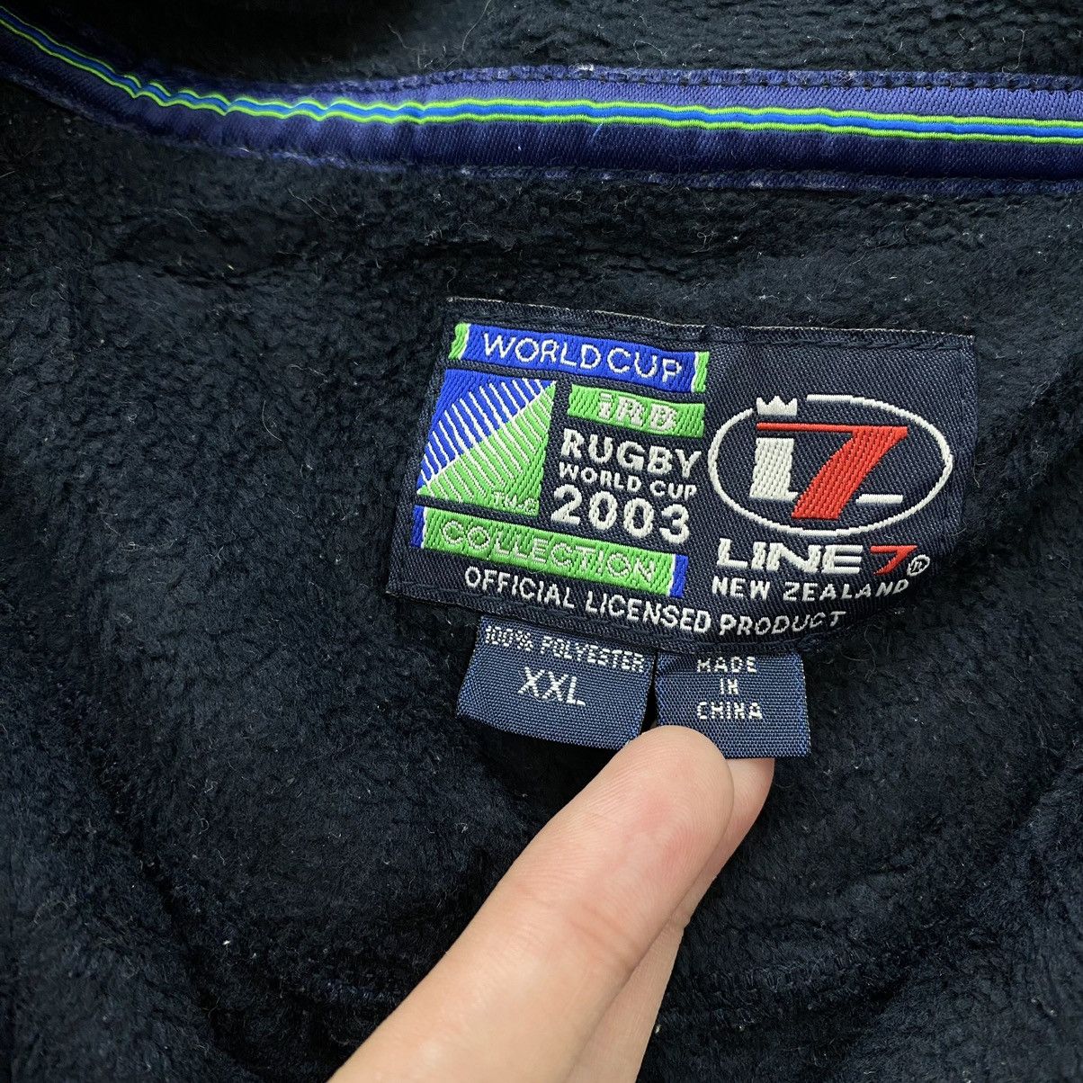 Other RUGBY WORLD CUP 2003 Line-7 Embrodired Logo Half Zipper Size US XXL / EU 58 / 5 - 6 Thumbnail