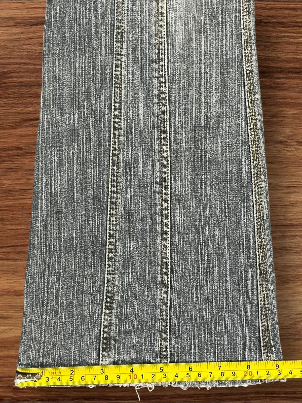 If Six Was Nine Panel Stitched Y2K Cargo Inspired Pocket Bell Bottom Jeans Size US 30 / EU 46 - 16 Thumbnail