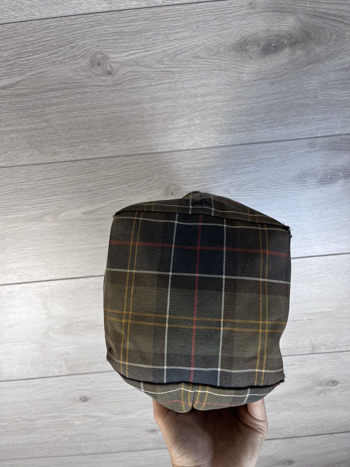 Barbour Women's Barbour Tote Hand Bag Cotton Leather Tartan Bag Smal Size ONE SIZE - 8 Thumbnail