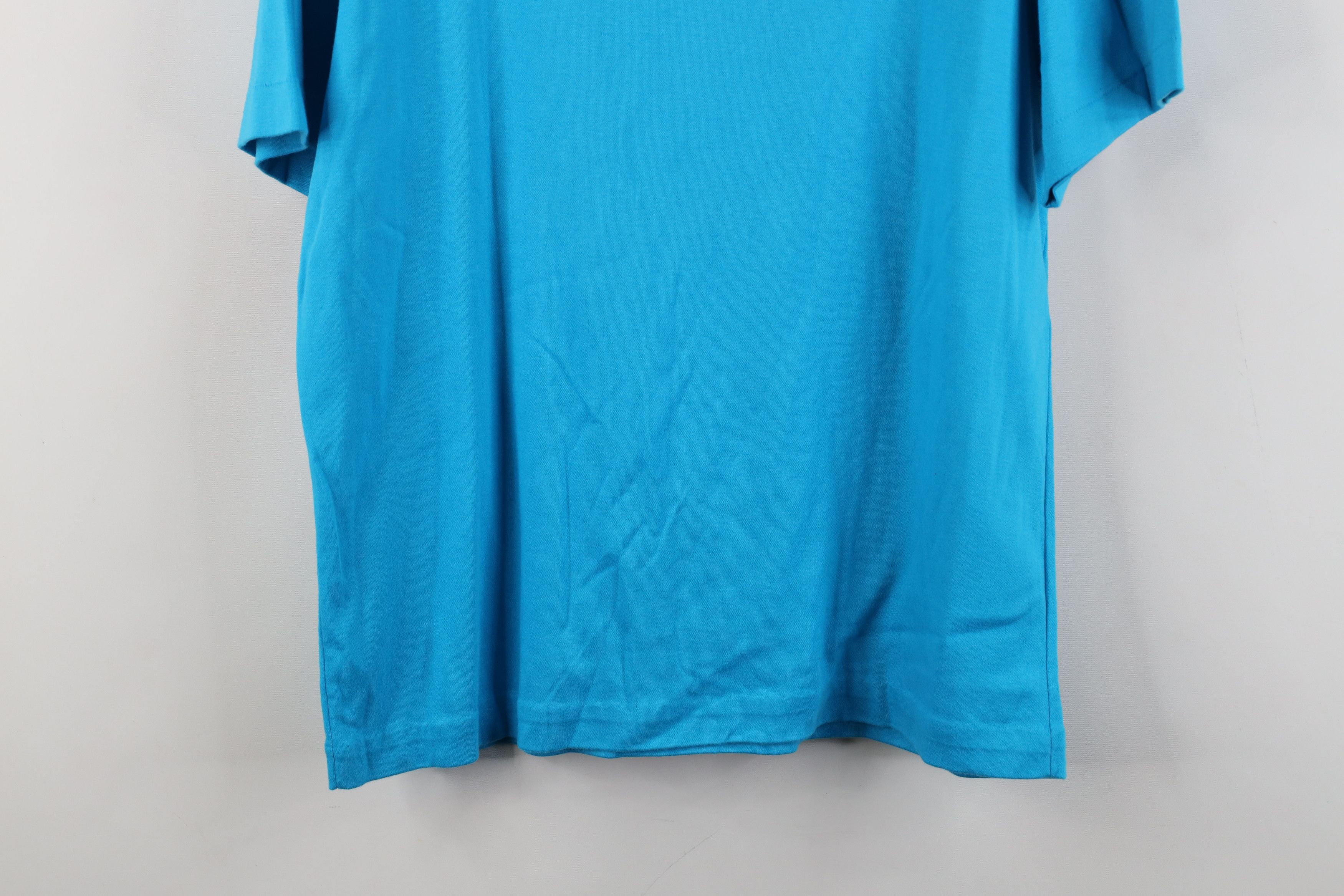 Vintage Vintage 90s Streetwear Cotton Short Sleeve T-Shirt Blue USA Size M / US 6-8 / IT 42-44 - 10 Thumbnail