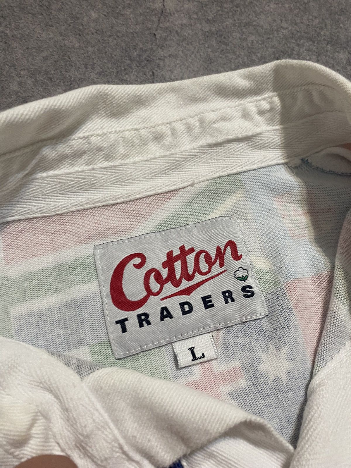 Cotton Traders × Vintage Vintage Cotton Traders Rugby Nations Long Sleeve Size US L / EU 52-54 / 3 - 6 Thumbnail