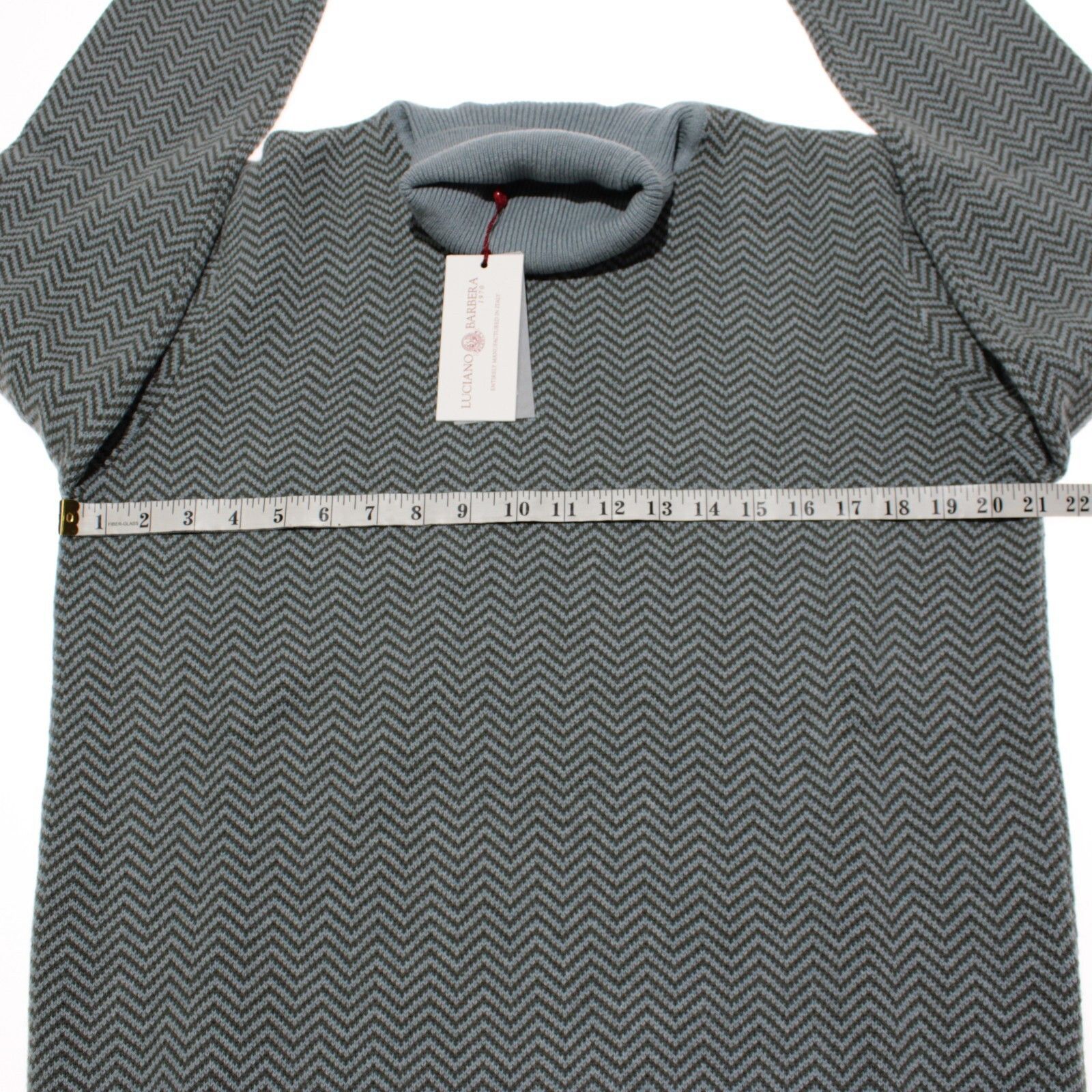 Luciano Barbera Luciano Barbera Sweater Size US XL in Blue Size US XL / EU 56 / 4 - 4 Thumbnail