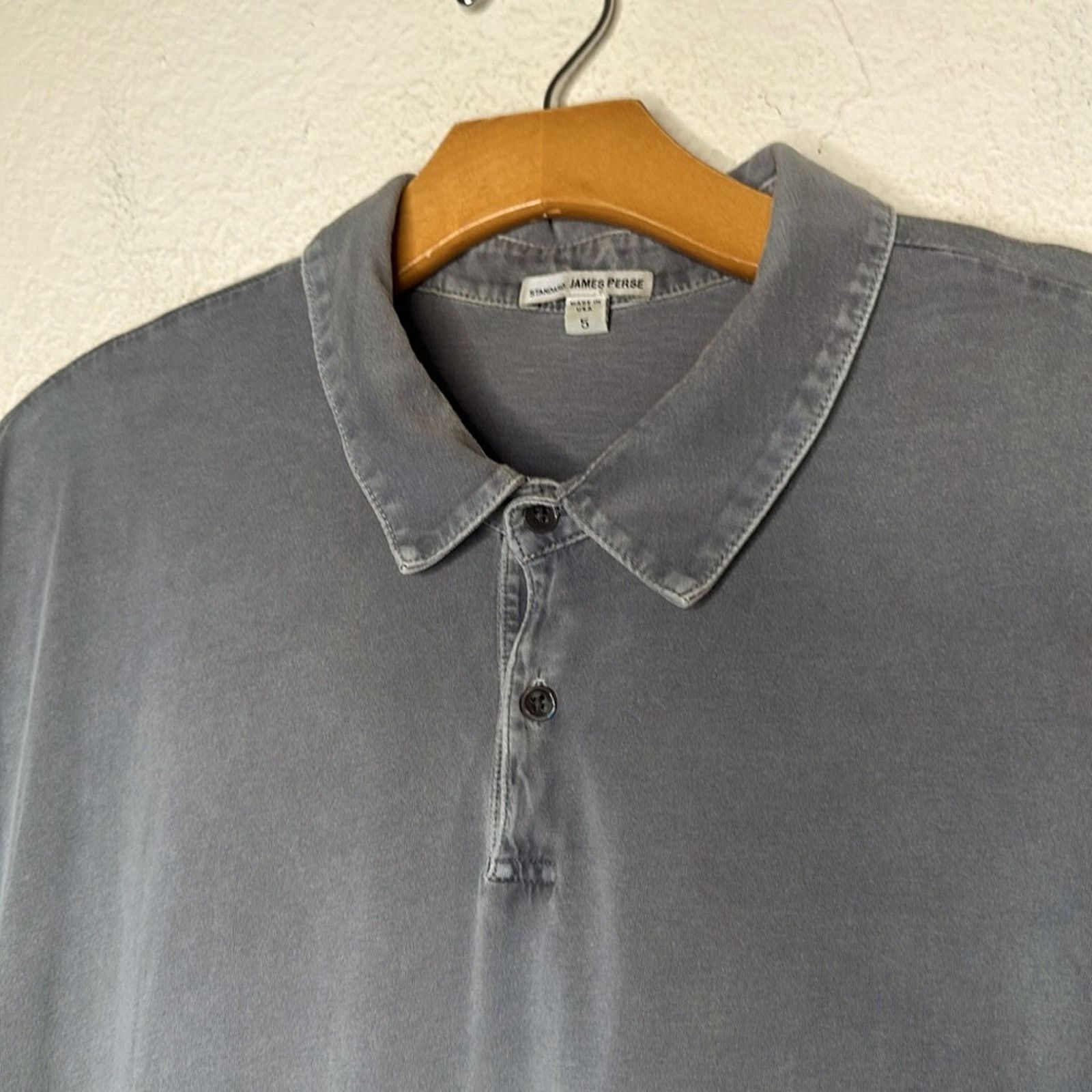 James Perse James Perse Supima Cotton Polo Shirt Olive Green Sz 5/XXL Size US XXL / EU 58 / 5 - 5 Thumbnail