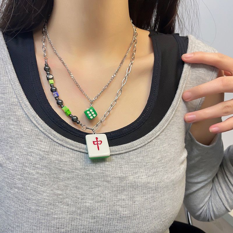 Other Mahjong Punk STEAL! Y2K Chains Necklace Chain Size ONE SIZE - 1 Thumbnail