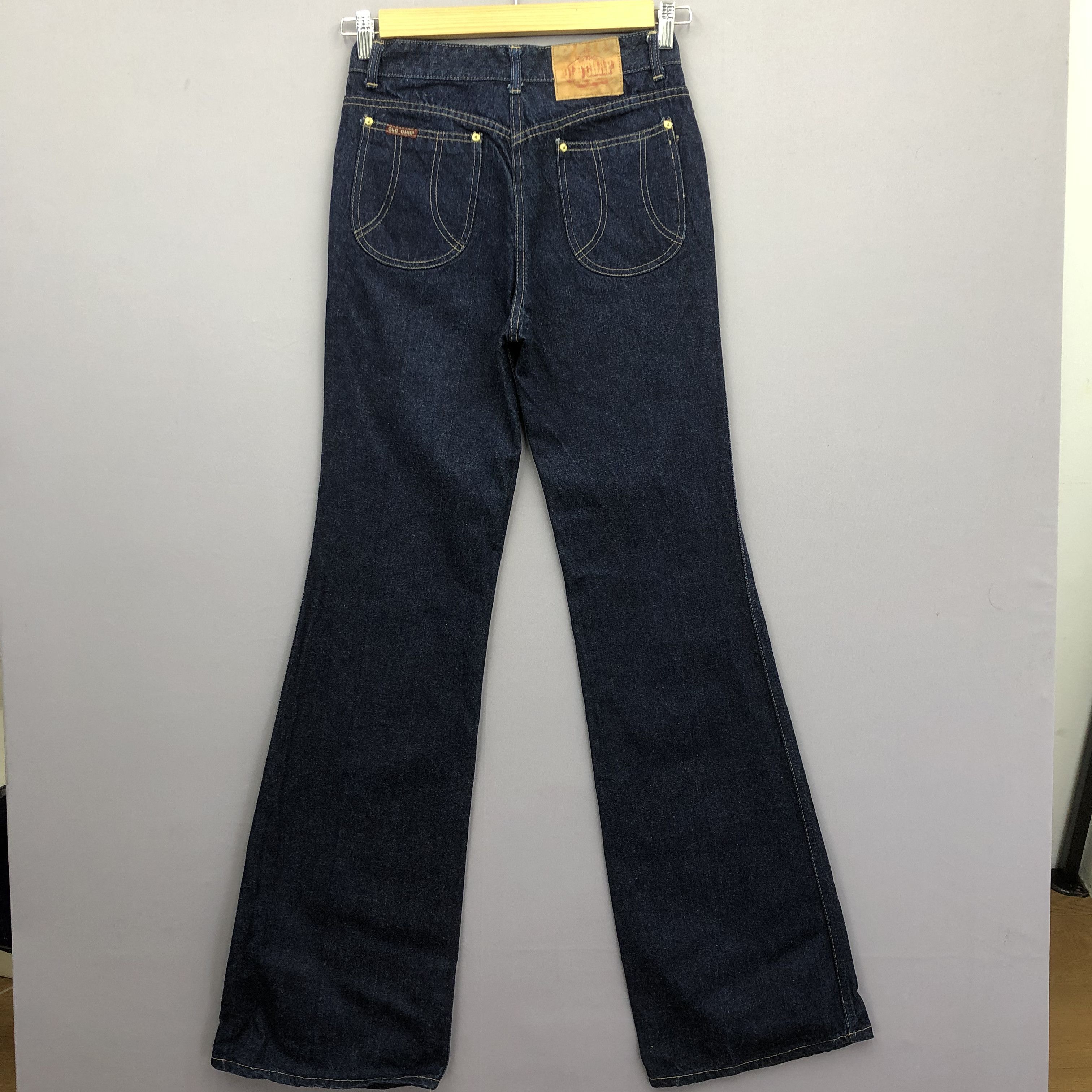 Vintage Vintage 70s Old Chap Super Flare Jeans Espana Wide Leg Denim Size 28" / US 6 / IT 42 - 4 Thumbnail