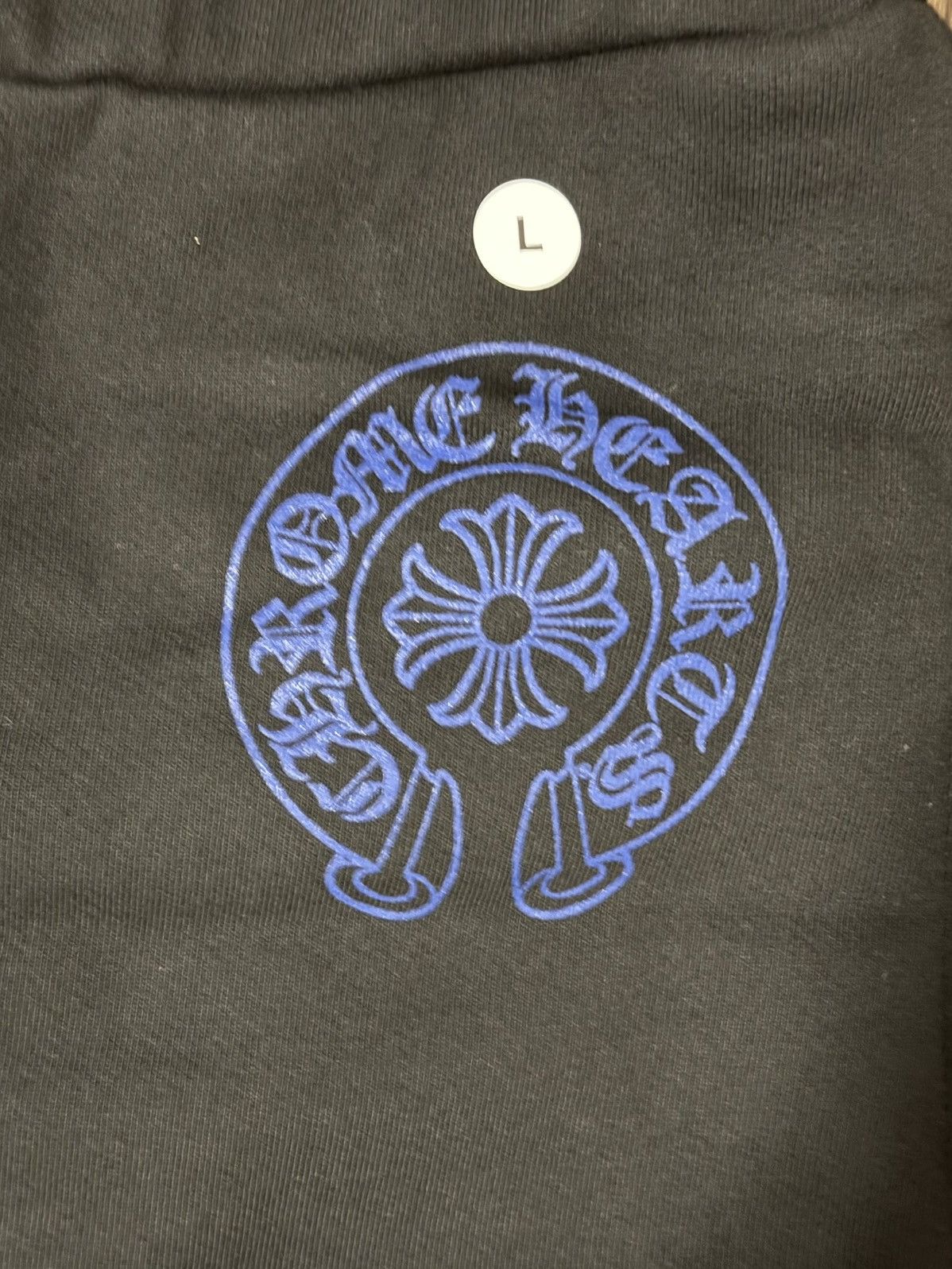 Chrome Hearts NEW Chrome hearts black/blue horseshoe sweatpants Size US 34 / EU 50 - 2 Thumbnail