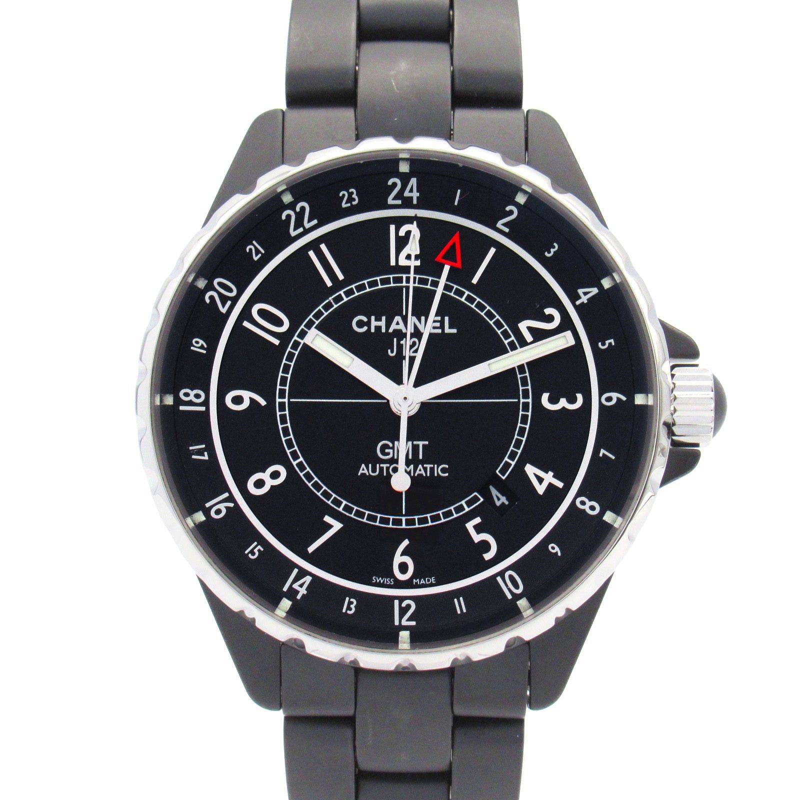 Chanel Chanel J12 Gmt Mens Watch Automatic Winding Ceramic Black Size ONE SIZE - 1 Thumbnail