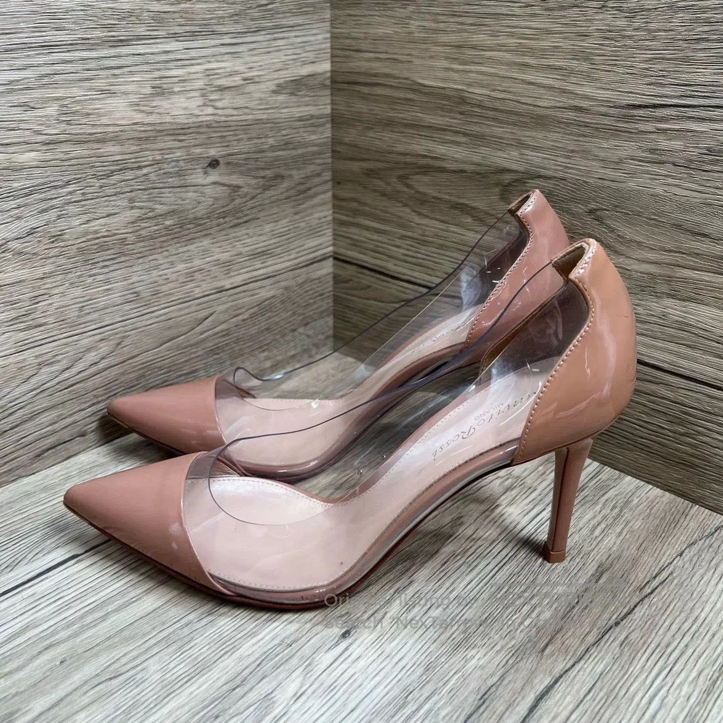 Gianvito Rossi Gianvito Rossi Nude Pink Transparent Heels. Size US 6 / IT 36 - 1 Thumbnail