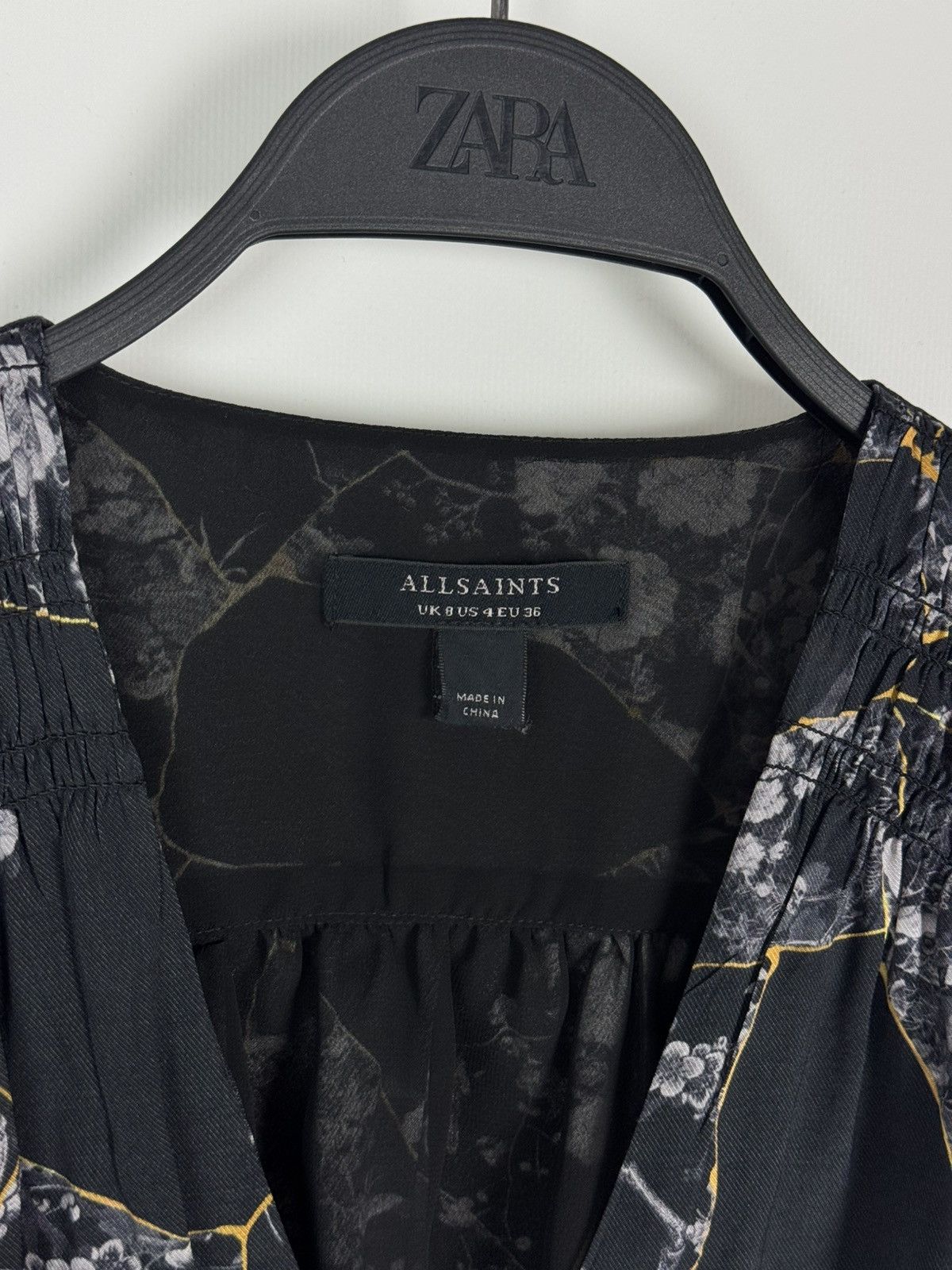 Allsaints AllSaints Demi Buruberu Floral Mid Dress Size S / US 4 / IT 40 - 5 Thumbnail