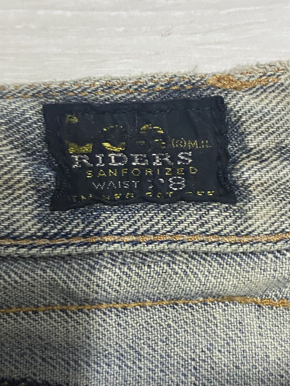 Lee Vintage Lee Rider Faded Wash Distressed Flare Bootcut Jeans Size US 29 - 12 Thumbnail