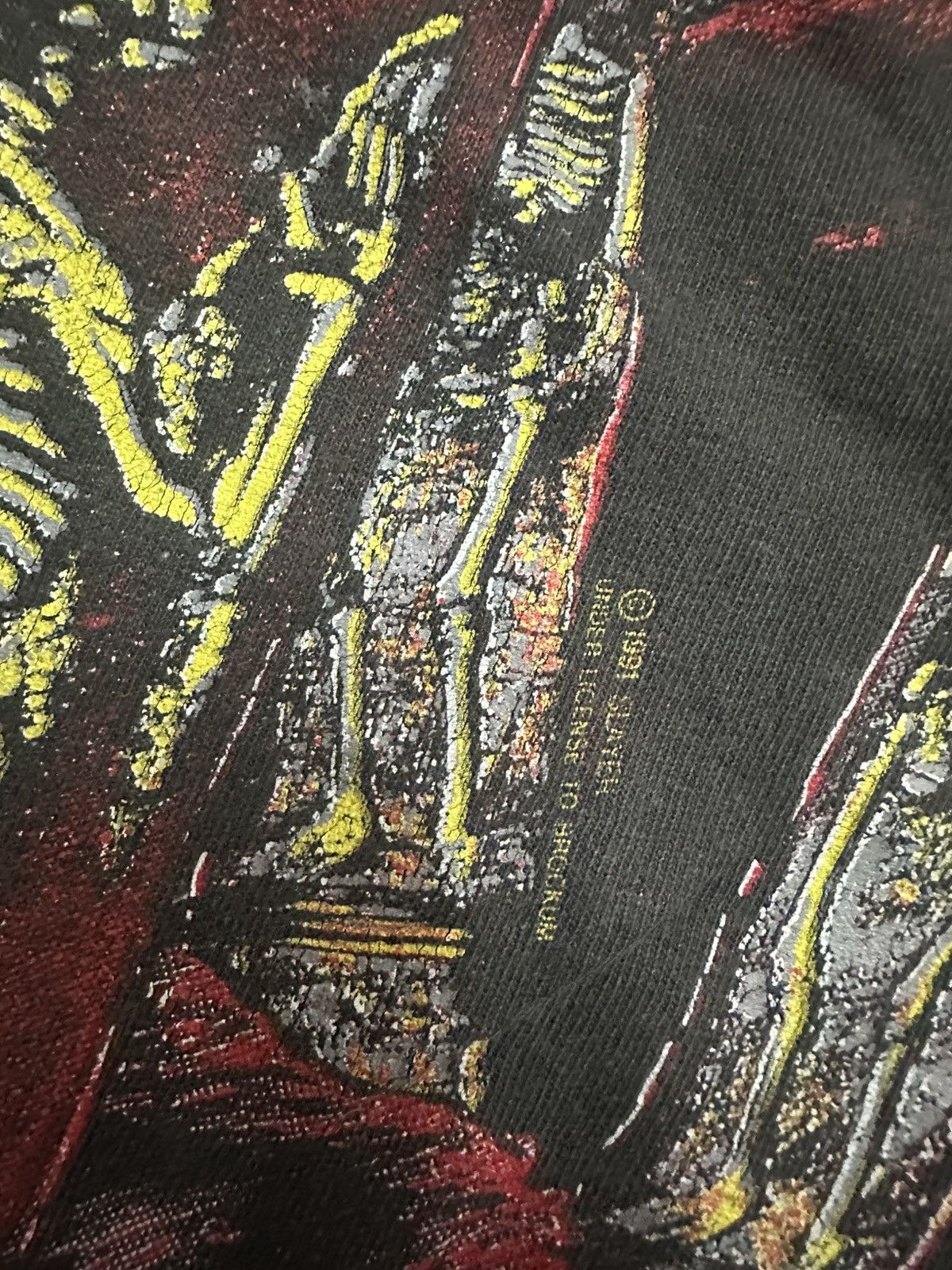 Vintage Vintage 1991 Slayer All Over Print tee Size US XL / EU 56 / 4 - 2 Thumbnail