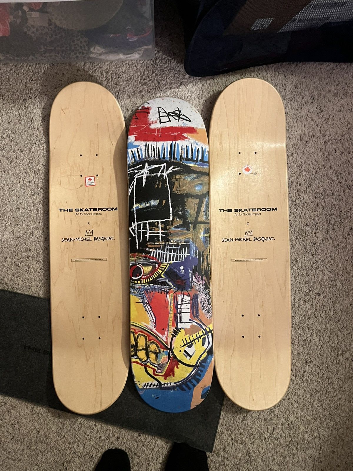 Jean-Michel Basquiat Jean-Michel Basquiat “Skull” × The Skate Room Skateboard Set Size ONE SIZE - 6 Thumbnail
