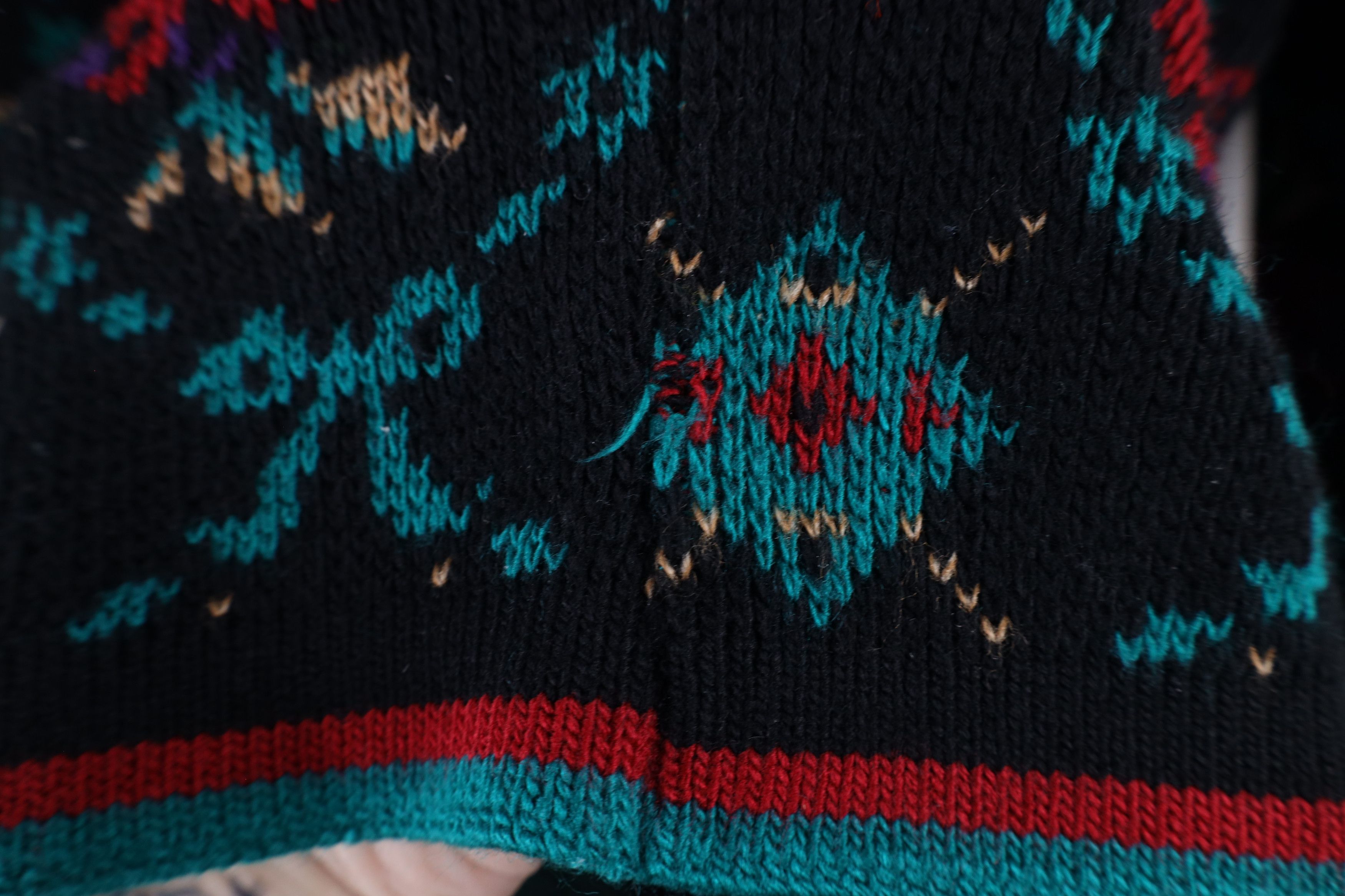 Vintage Vintage 90s Streetwear Argyle Bowtie Flower Knit Sweater USA Size M / US 6-8 / IT 42-44 - 5 Thumbnail