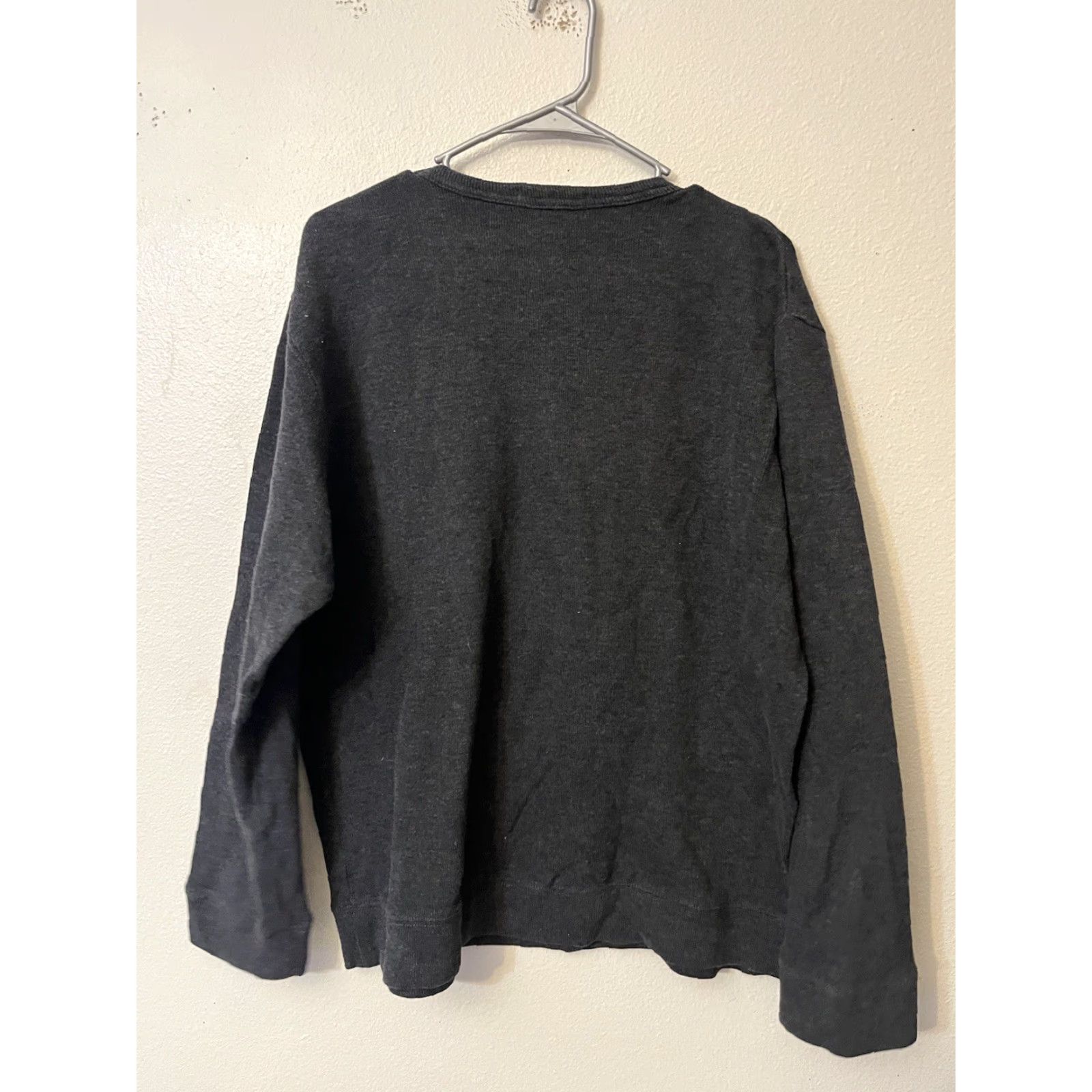 J.Crew VINTAGE J.CREW Sweater Mens Size Large Gray Cotton V Neck Pullover Knit Shirt Size US L / EU 52-54 / 3 - 3 Thumbnail