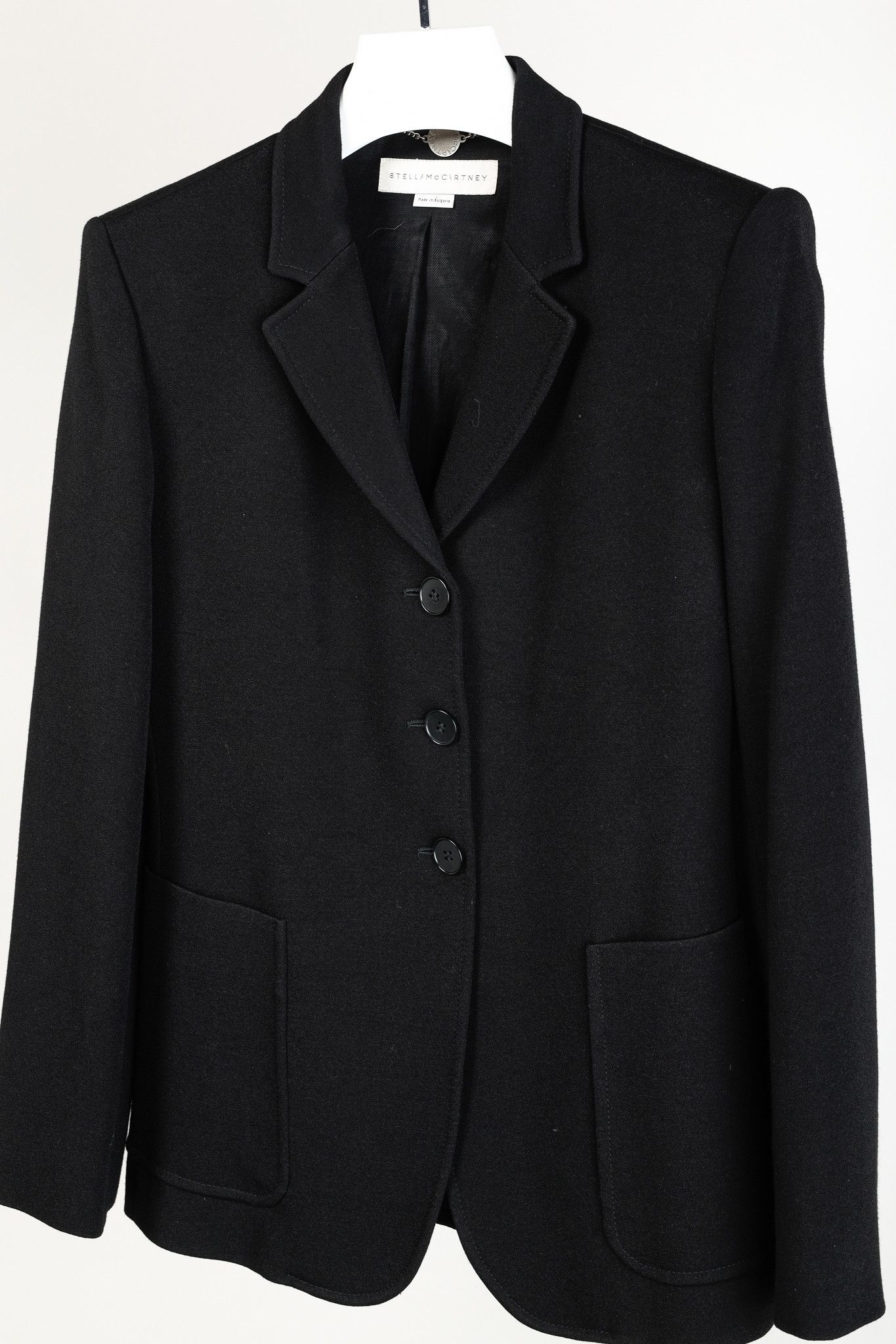 Stella McCartney Stella McCartney PF/12 Black Viscose-Crepe Longline Blazer Size M / US 6-8 / IT 42-44 - 3 Thumbnail