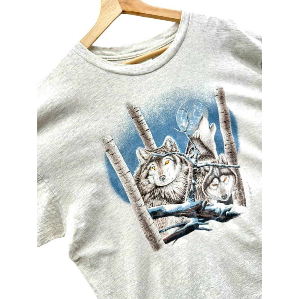 Vintage 1994 Wolfpack Animal Nature Graphic Tee Size US L / EU 52-54 / 3 - 4 Thumbnail