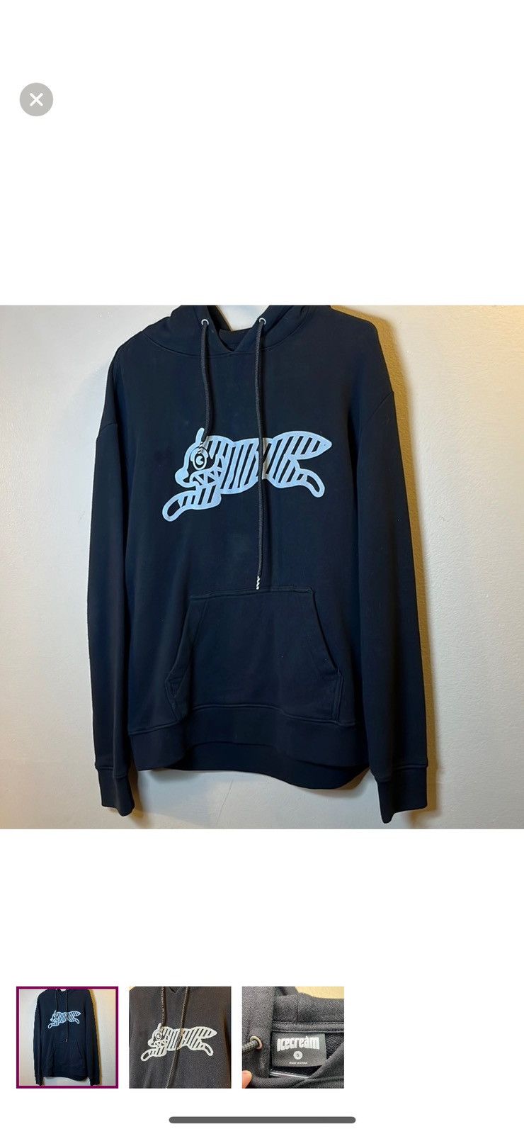 Icecream Ice cream classic reflective black hoodie Size US S / EU 44-46 / 1 - 1 Thumbnail