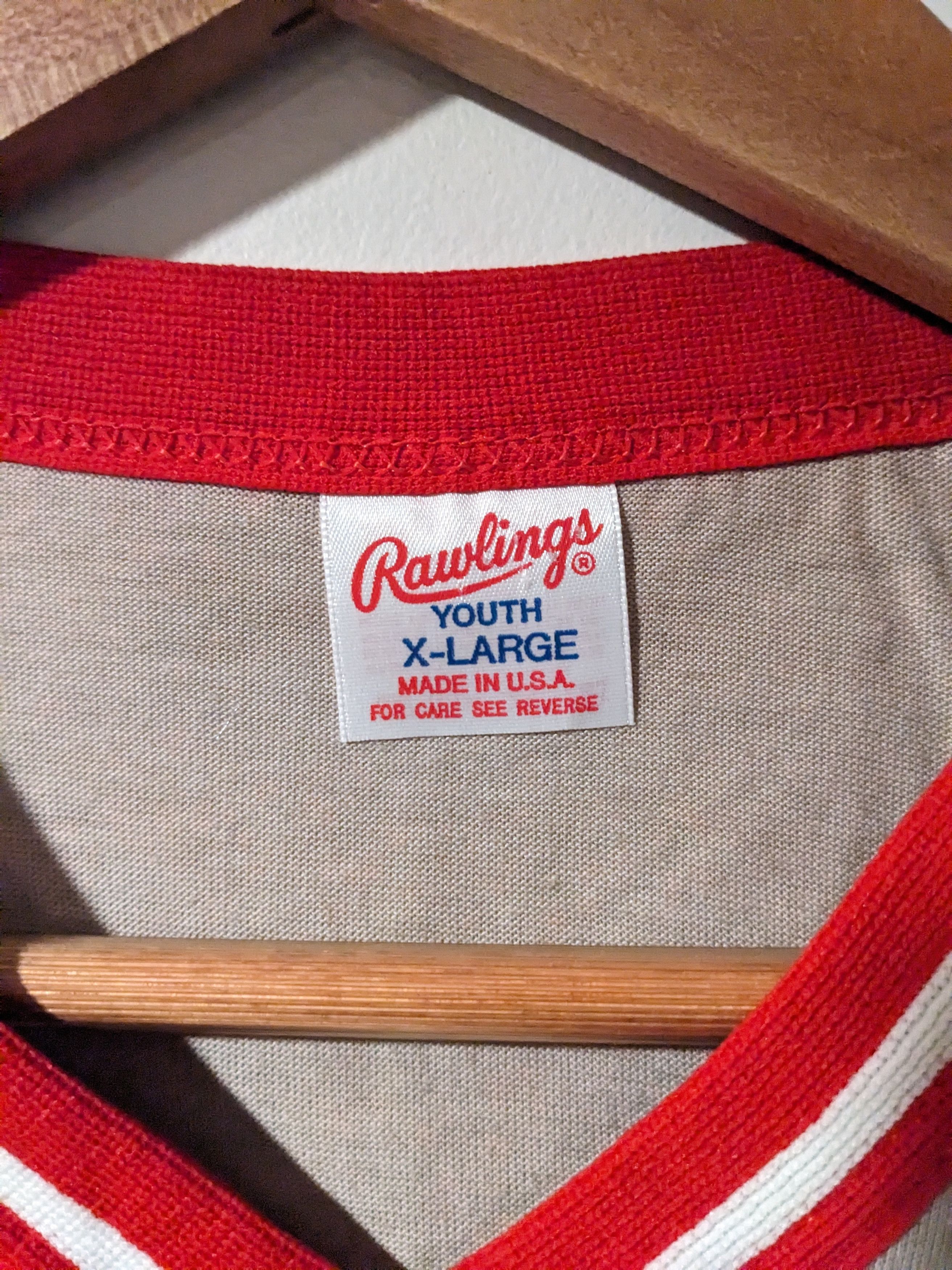 MLB × Vintage Vintage 80s Cincinnati Reds Rawlings YOUTH X-Large T-Shirt Size US XL / EU 56 / 4 - 5 Thumbnail