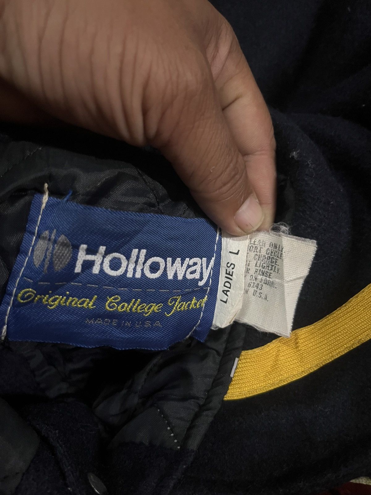 Holloway Vintage Holloway Shawl Collared Varsity Jacket Size M / US 6-8 / IT 42-44 - 3 Thumbnail