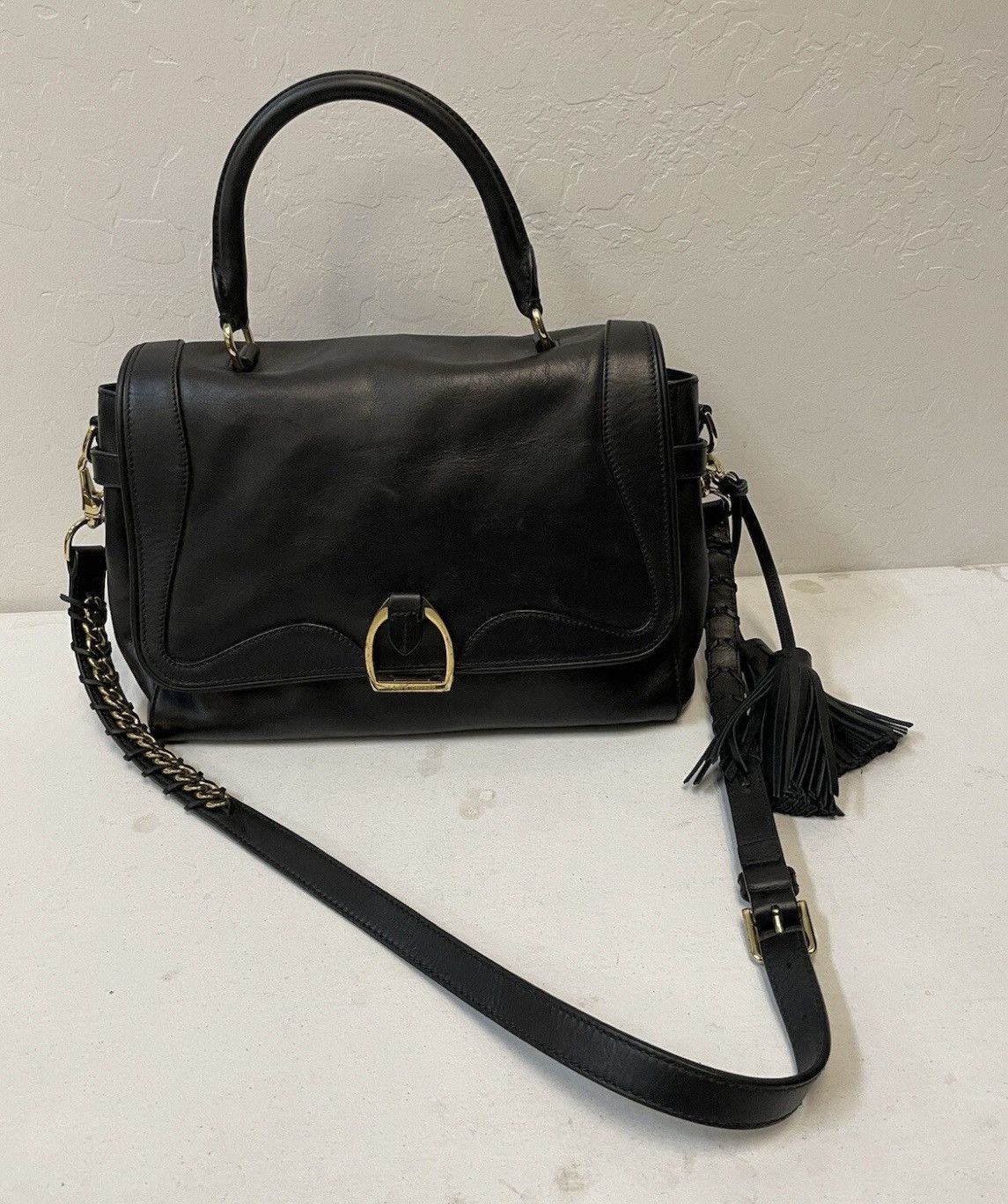 Ralph Lauren Collection Tassel Flap Shoulder Bag Size ONE SIZE - 1 Thumbnail