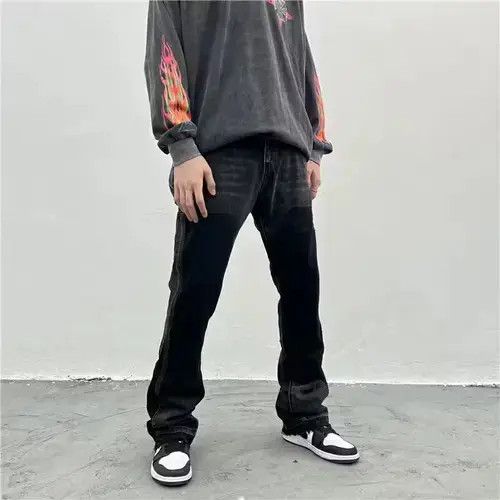 Designer × Japanese Brand × Vintage double knee carpenter faded flared jeans Size US 32 / EU 48 - 1 Thumbnail