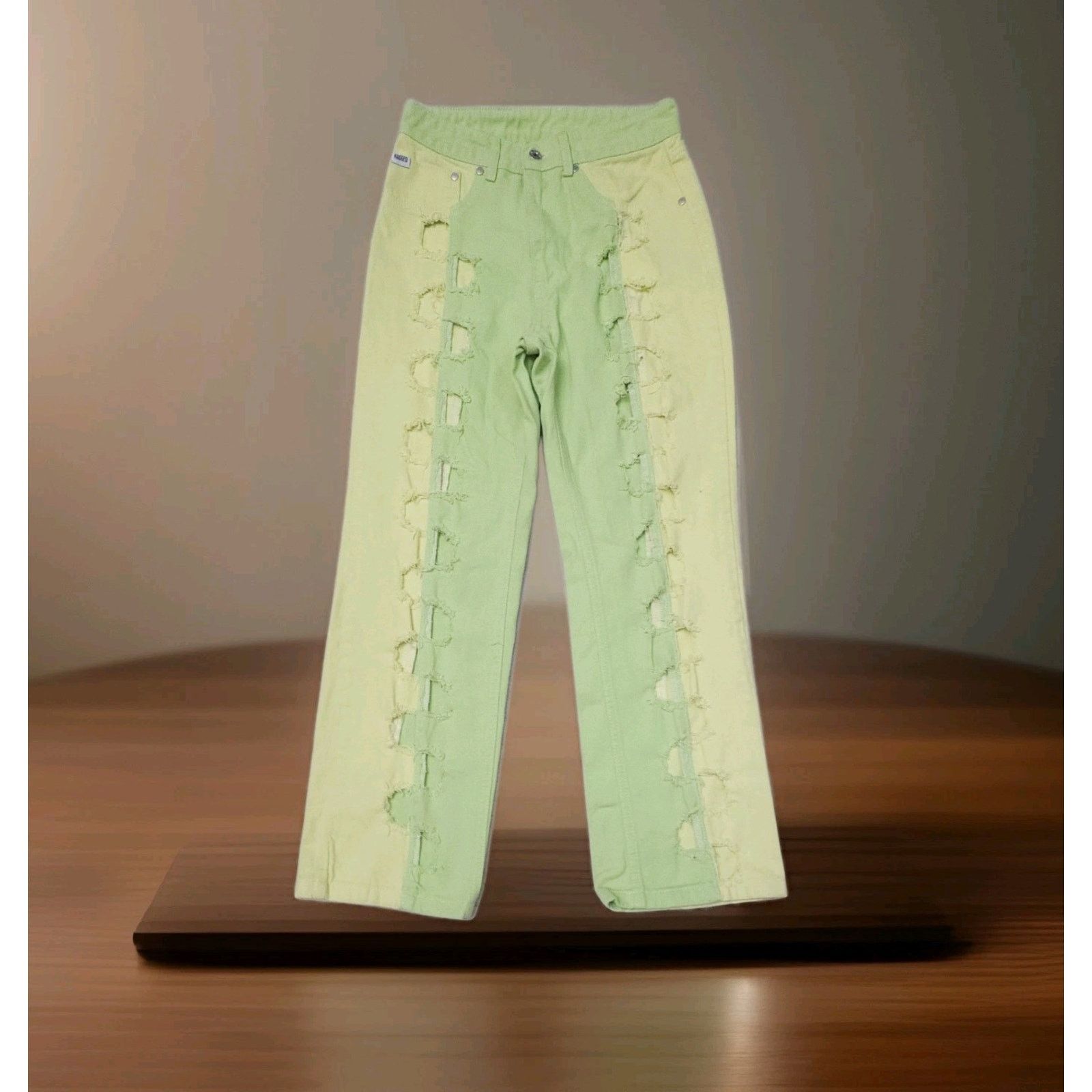 The Ragged Priest Ragged Priest CLACKER DAD JEAN neon green Size 28 Size 28" / US 6 / IT 42 - 5 Thumbnail