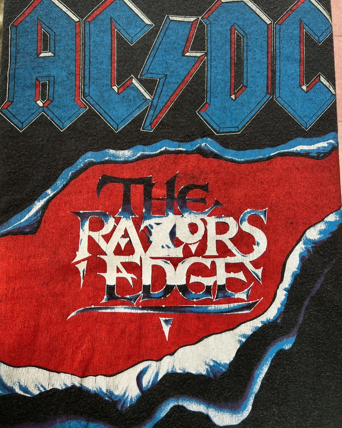 AC/DC × Vintage AC/DC Tour 90 shirt vintage Size US L / EU 52-54 / 3 - 4 Thumbnail