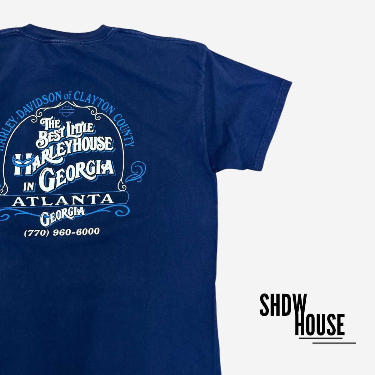 Harley Davidson Harley Davidson ATL Exclusive Vintage Tee in Navy Blue Size US XL / EU 56 / 4 - 4 Thumbnail