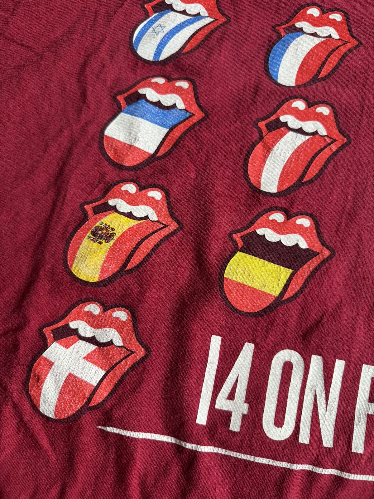 Band Tees × Vintage Rolling Stones XL Tour 2014 tee T-shirt vintage I4 On Fire 🔥 Size US XL / EU 56 / 4 - 8 Thumbnail