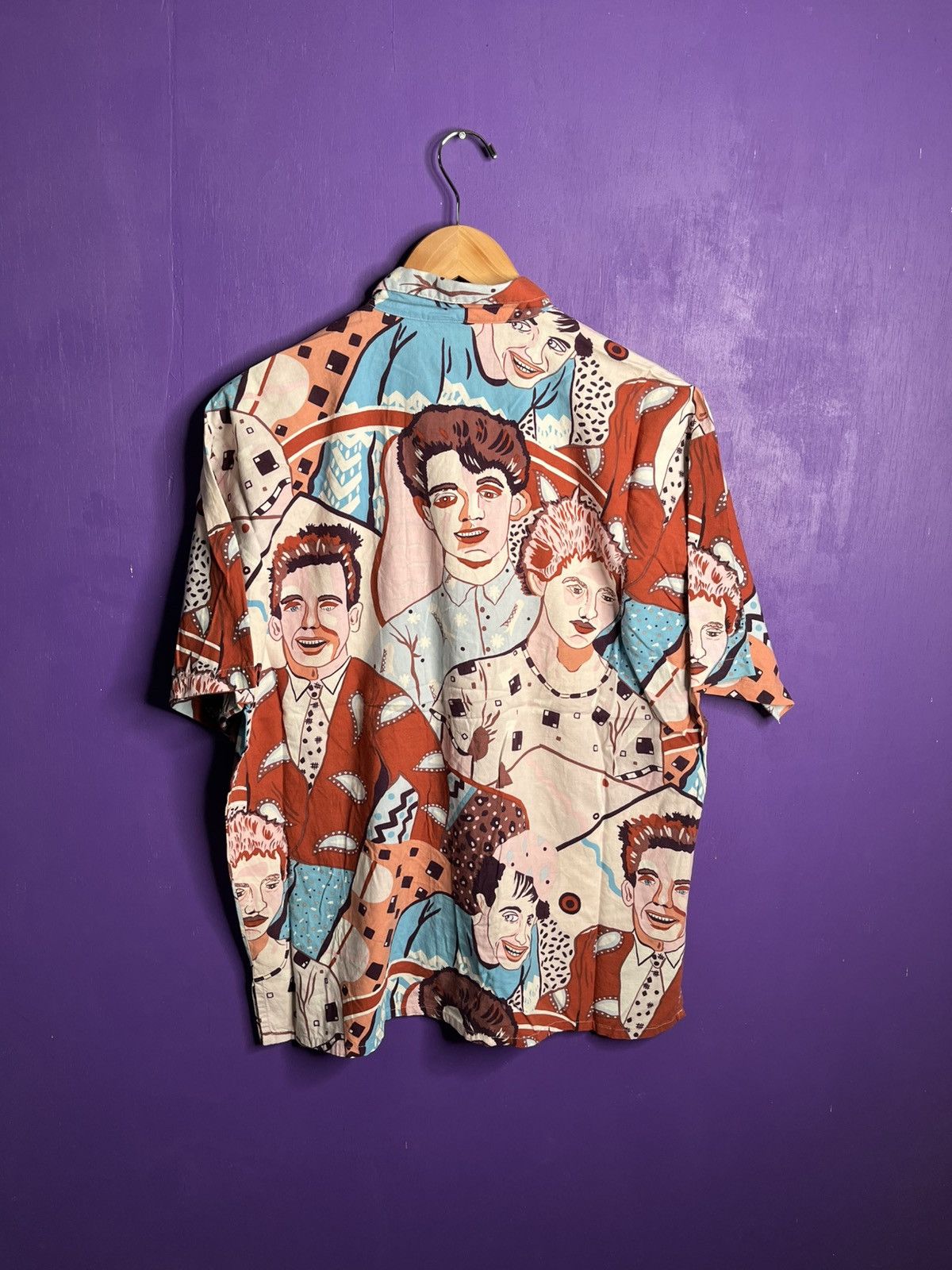 Vintage Vintage 70s Cotler party people AOP button up Size US L / EU 52-54 / 3 - 2 Thumbnail