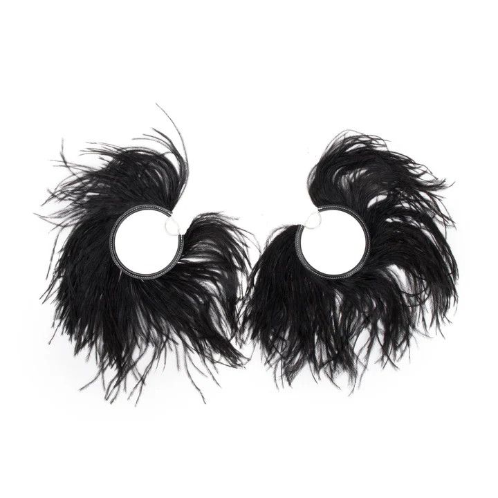 Loewe o1tko10125 Size: OS / Feather Earrings in Black Size ONE SIZE - 3 Thumbnail