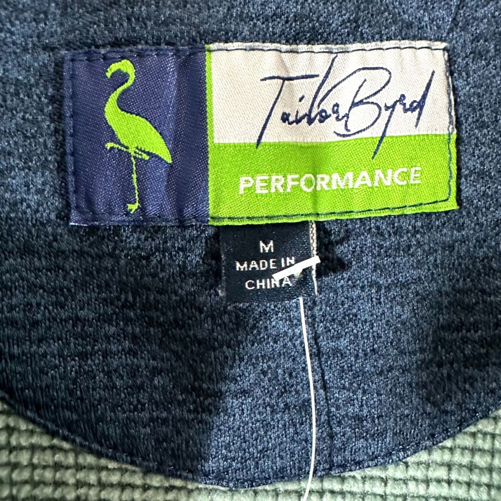 Tailorbyrd TailorByrd Performance Mens M 1/4 Zip Pullover Heathered Teal Green Golf Shirt Sweater Mock Neck Zip Size US M / EU 48-50 / 2 - 2 Thumbnail