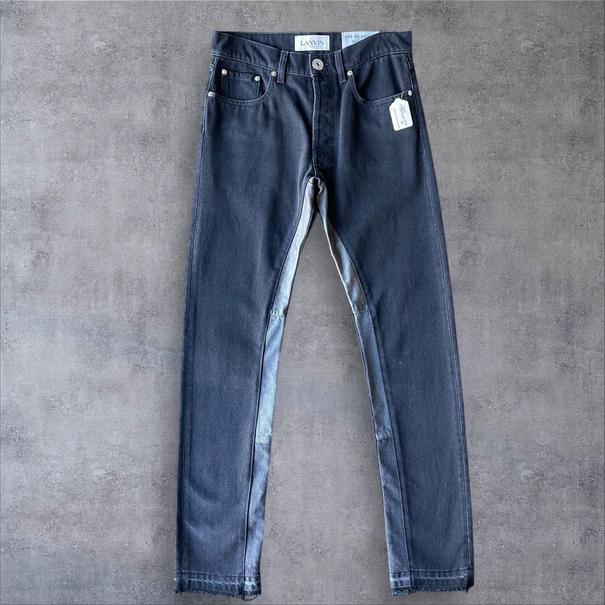 Gallery Dept. × Lanvin VERY CLEAN GALLERY DEPT. X LANVIN BLACK DENIM PANTS SIZE 30 Size US 30 / EU 46 - 1 Thumbnail
