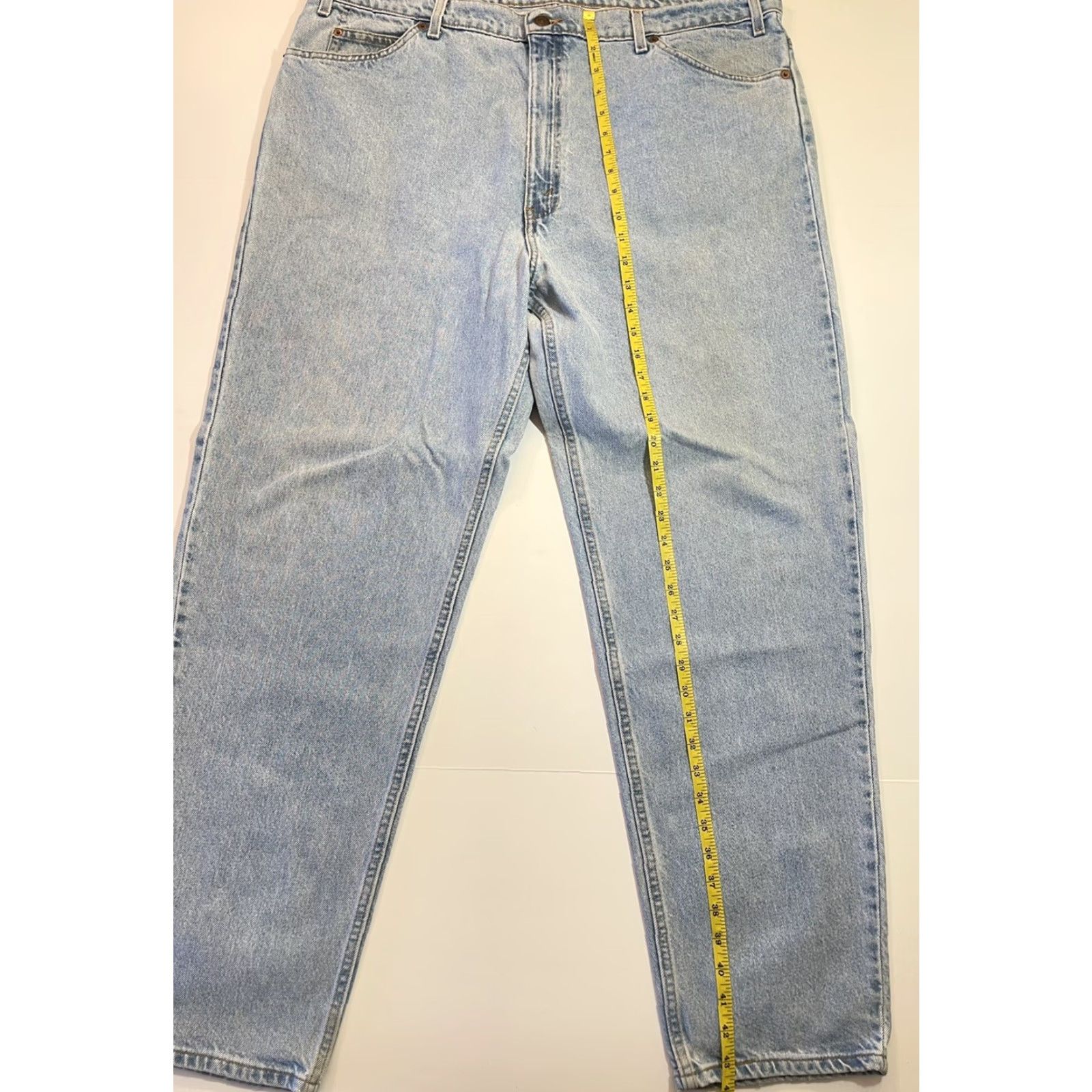 Levi's VINTAGE Levi’s 550 Jeans Denim Men Relaxed Fit 42x32 Blue 90s Theme Mens Jeans Size US 42 / EU 58 - 7 Thumbnail