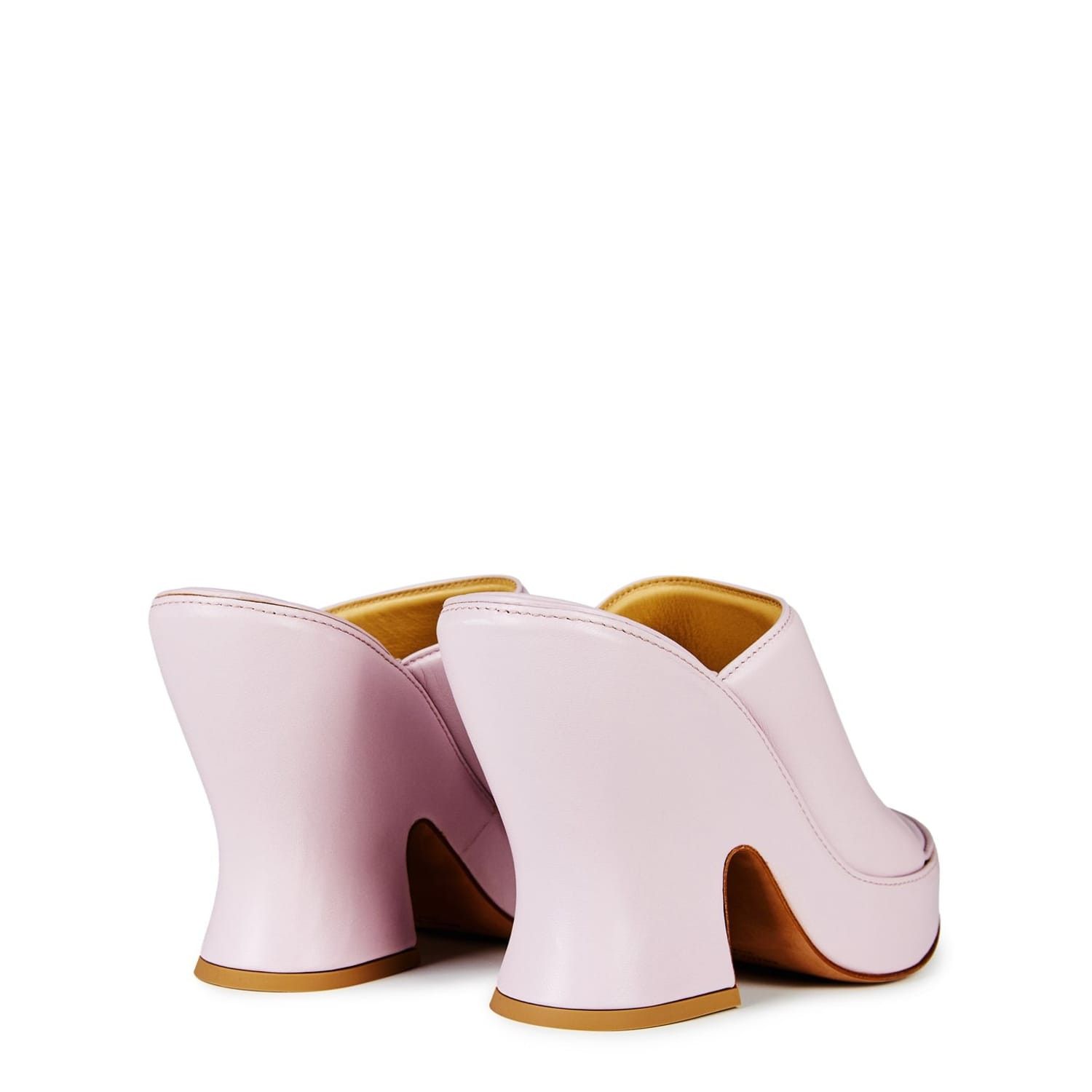 Bottega Veneta Bottega Veneta High Heel Wedge Mules in Purple Size US 7 / IT 37 - 4 Thumbnail