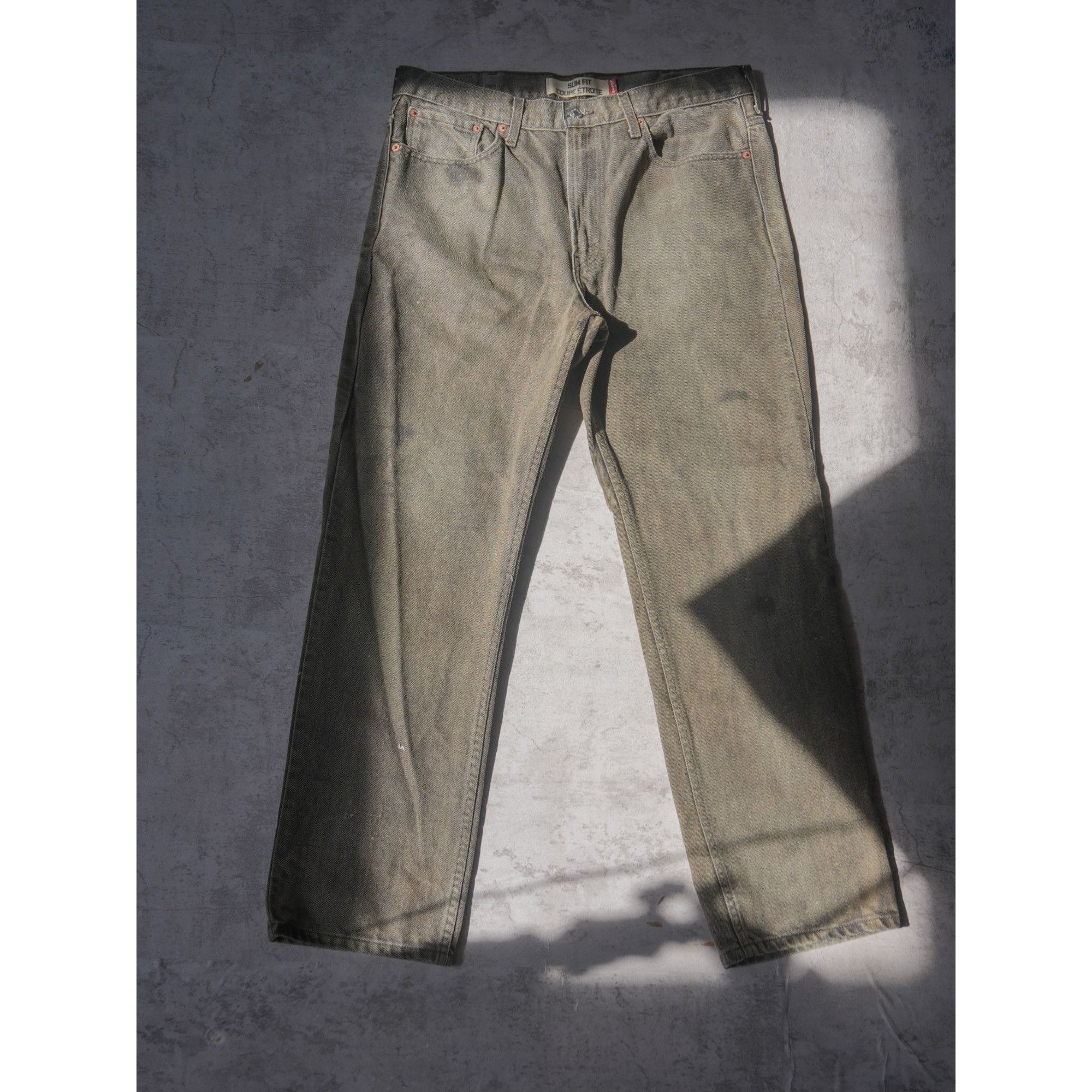 Levi's Levis 516 Slim Fit Gray Straight Jeans Size US 36 / EU 52 - 1 Thumbnail