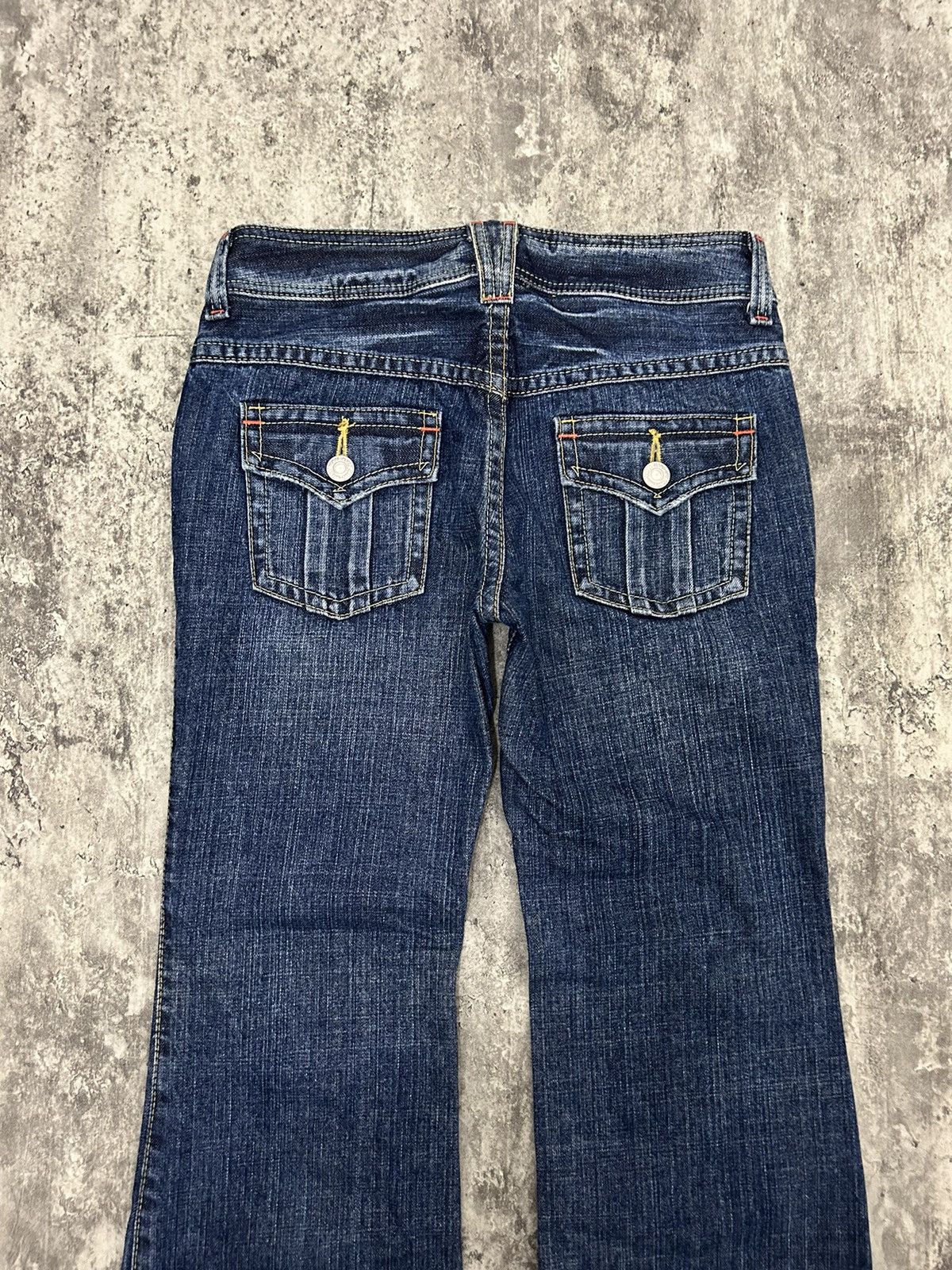 If Six Was Nine × Japanese Brand × Le Grande Bleu (L.G.B.) Happy Face Bobson japan Flare jeans Size US 30 / EU 46 - 4 Thumbnail
