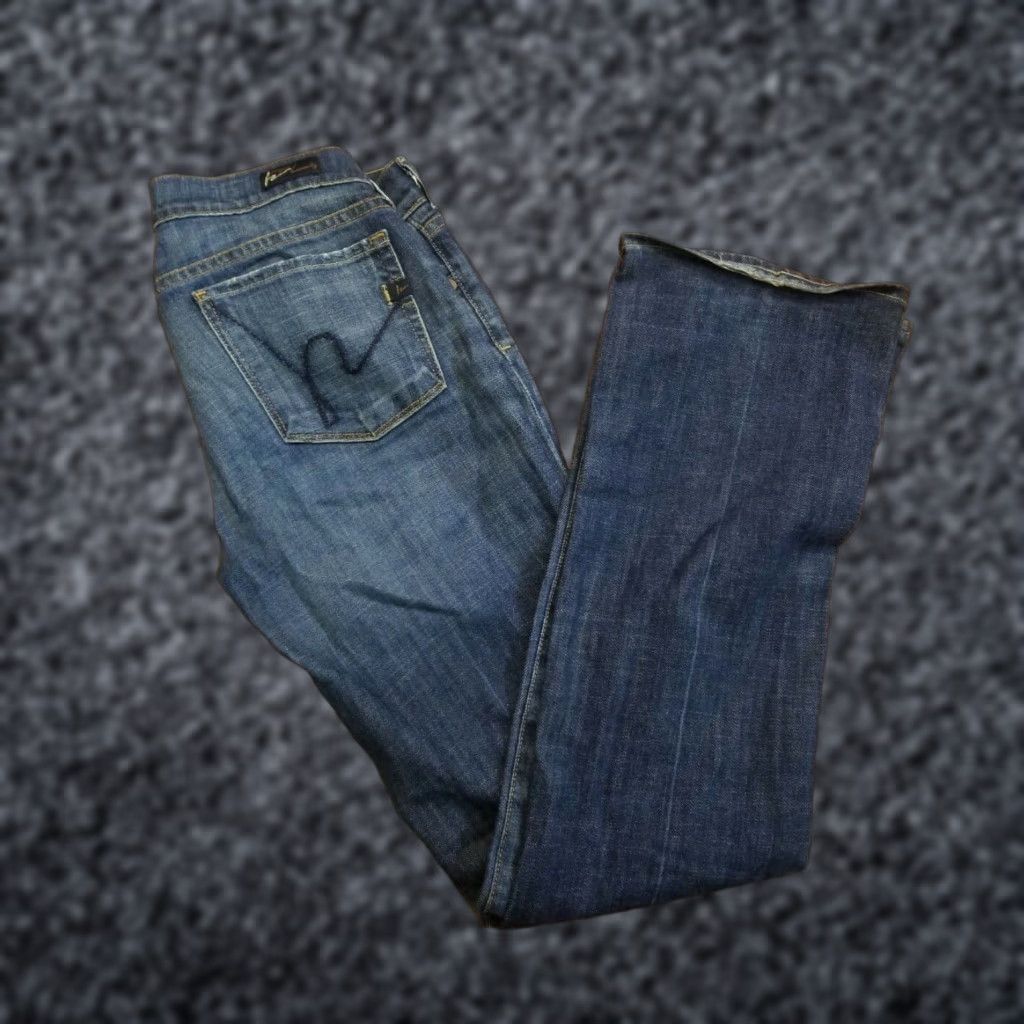 Citizens Of Humanity Womens Sz 28 Citizens of Humanity Kelly #001 Stretch Low Waist Bootcut Jeans USA Blue Size 28" / US 6 / IT 42 - 1 Thumbnail