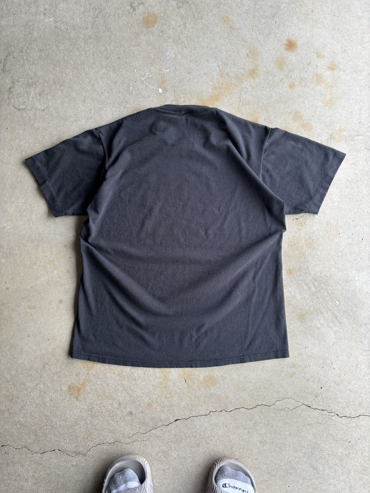 Jerzees Vintage 80s Holy Smoke Tavern Faded Black Grunge Boxy Tee Size US M / EU 48-50 / 2 - 2 Thumbnail