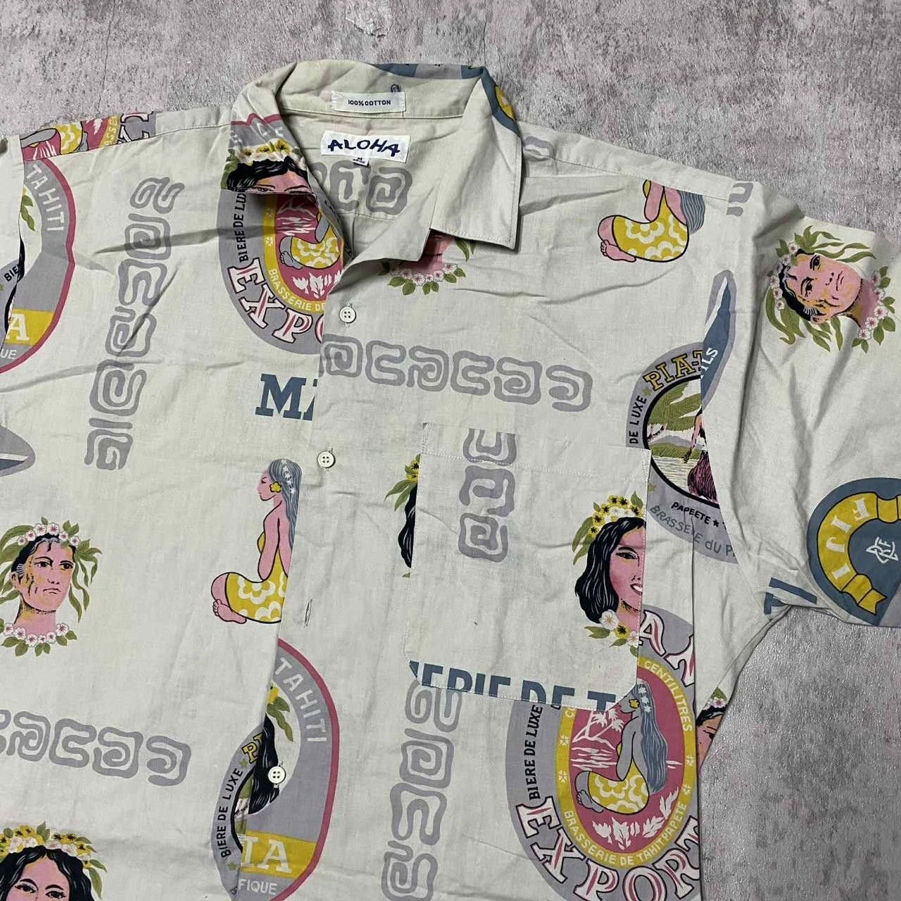 Other Cream and multi-coloured vintage Aloha shirt with Size US M / EU 48-50 / 2 - 2 Thumbnail