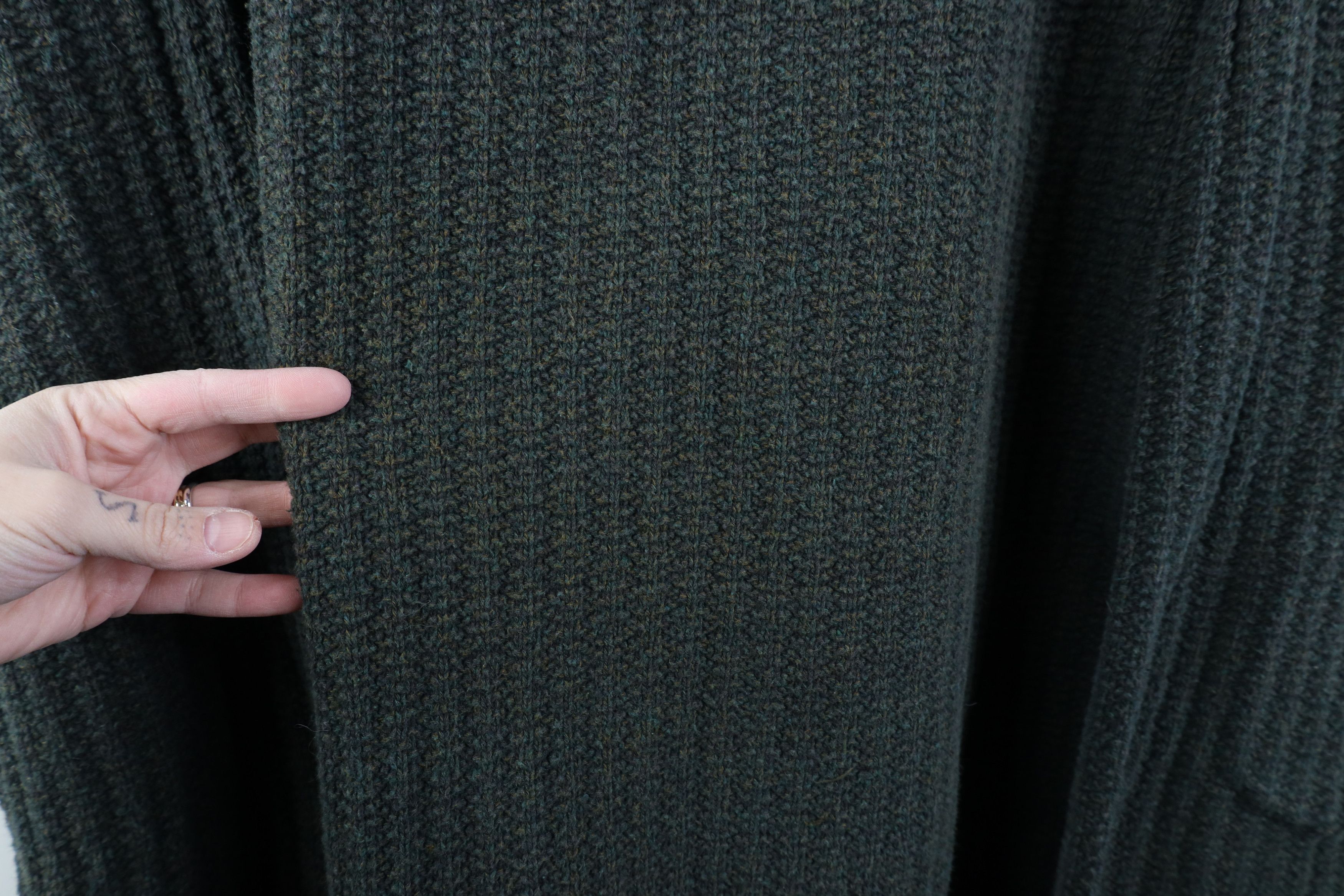 Vintage Vintage 90s Streetwear Henley Sweater Earth Tone Fleck USA Size US XL / EU 56 / 4 - 4 Thumbnail
