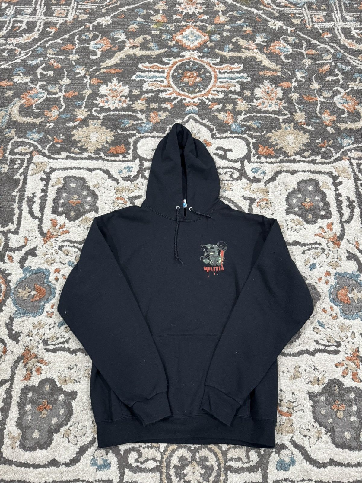 Japanese Brand Kankan RR Militia Hoodie Size US L / EU 52-54 / 3 - 1 Thumbnail