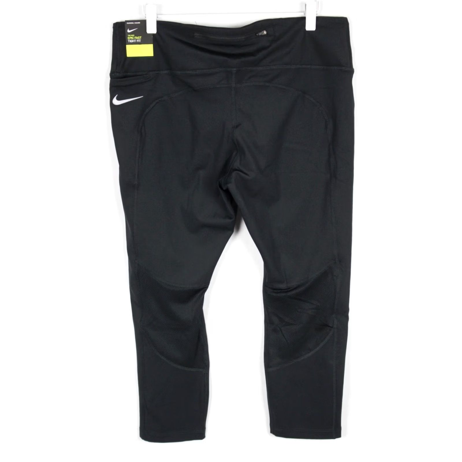 Nike Nike Fast Women's Mid Rise Crop Running Legging XL Black CZ9238 010 Size 40" / US 18 - 2 Thumbnail