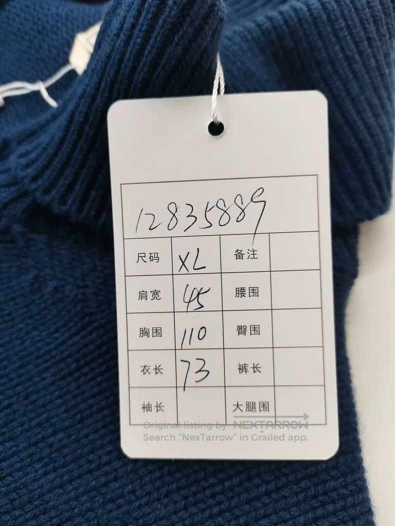 Hermes Hermes Dark Blue Open Cardigan Size US XL / EU 56 / 4 - 5 Thumbnail