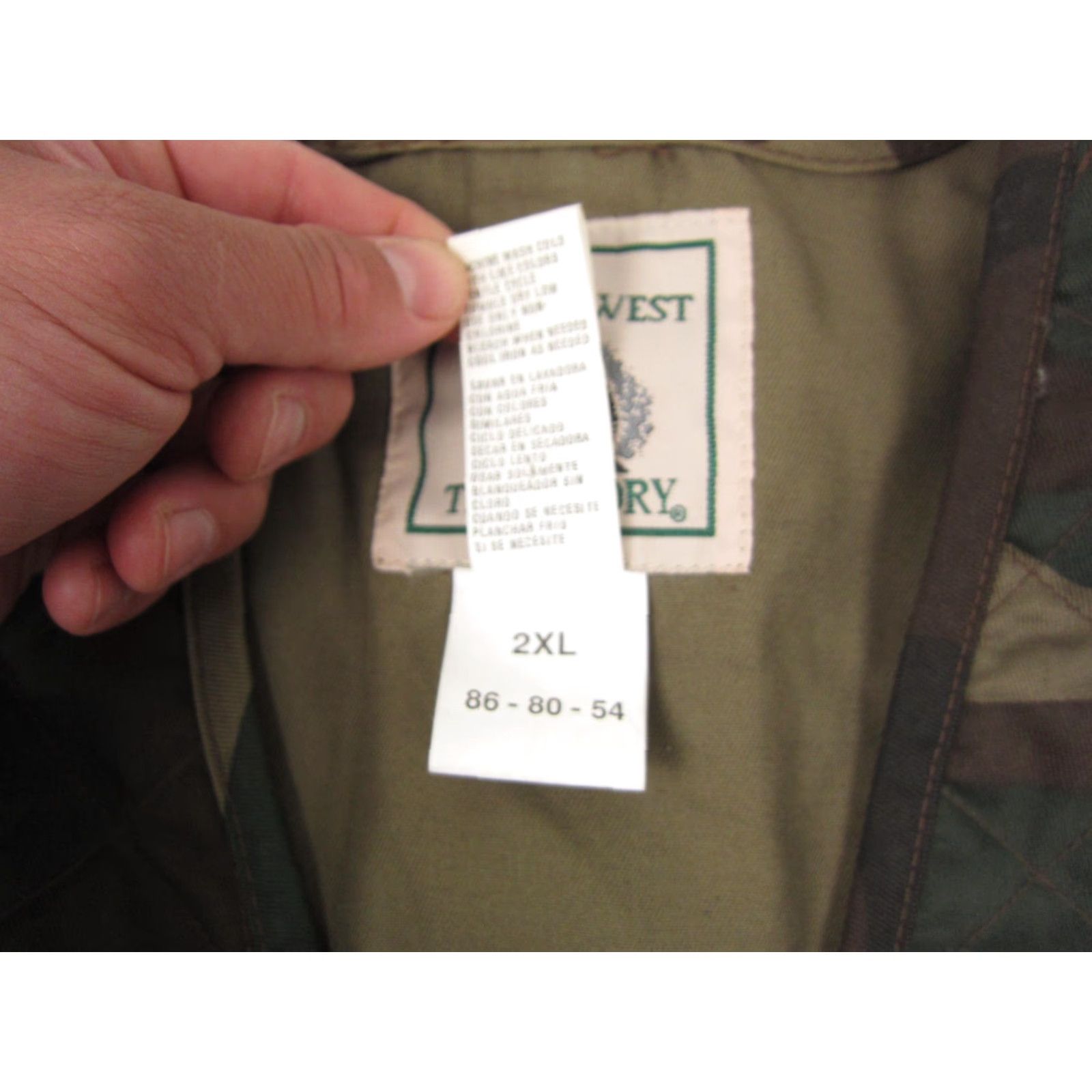 Vintage Vintage Northwest Territory Vest Mens Big 2X Green Camouflage Full Zip Vest Size US XXL / EU 58 / 5 - 6 Thumbnail