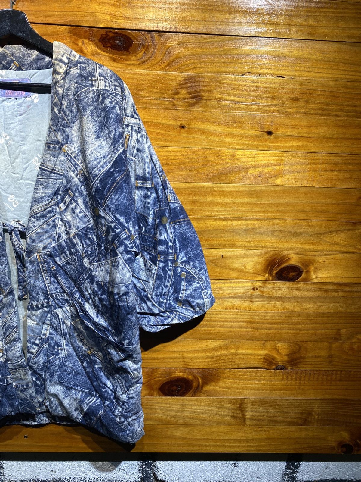 Japanese Brand Unison Hanten Jacket Print Kimono Style Hurdle Graphic Size US M / EU 48-50 / 2 - 8 Thumbnail