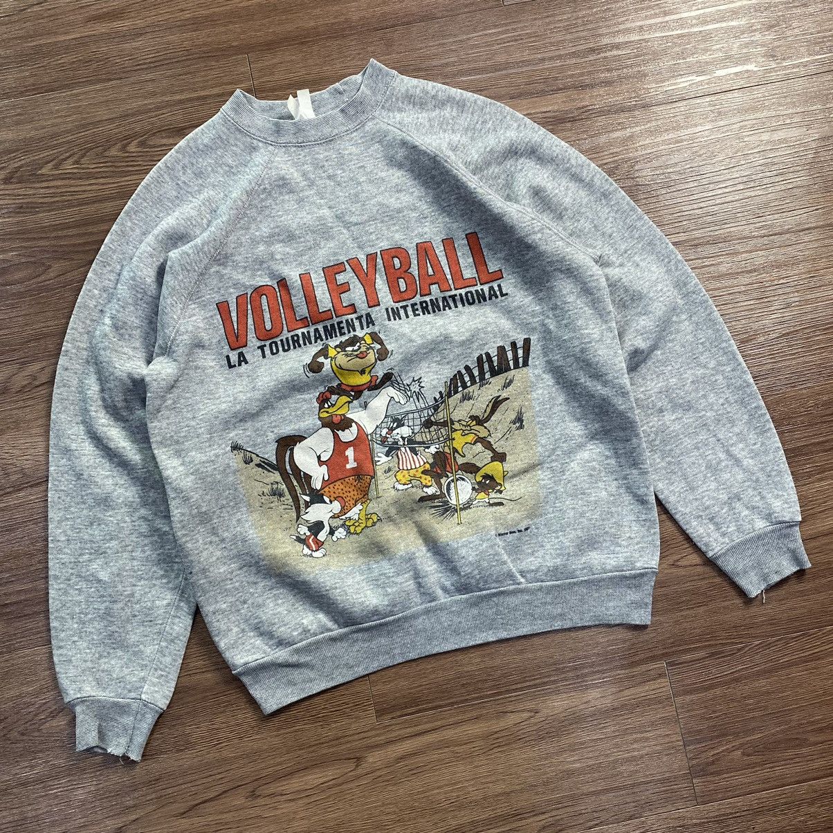 Warner Bros Vintage Tazmanian Looney Tunes 1997 Volleyball Sweatshirt Size US S / EU 44-46 / 1 - 1 Thumbnail